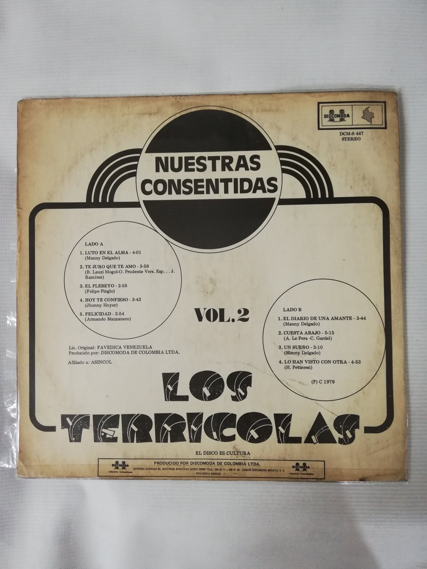 LP LOS TERRICOLAS - NUESTRAS CONSENTIDAS VOL. 2