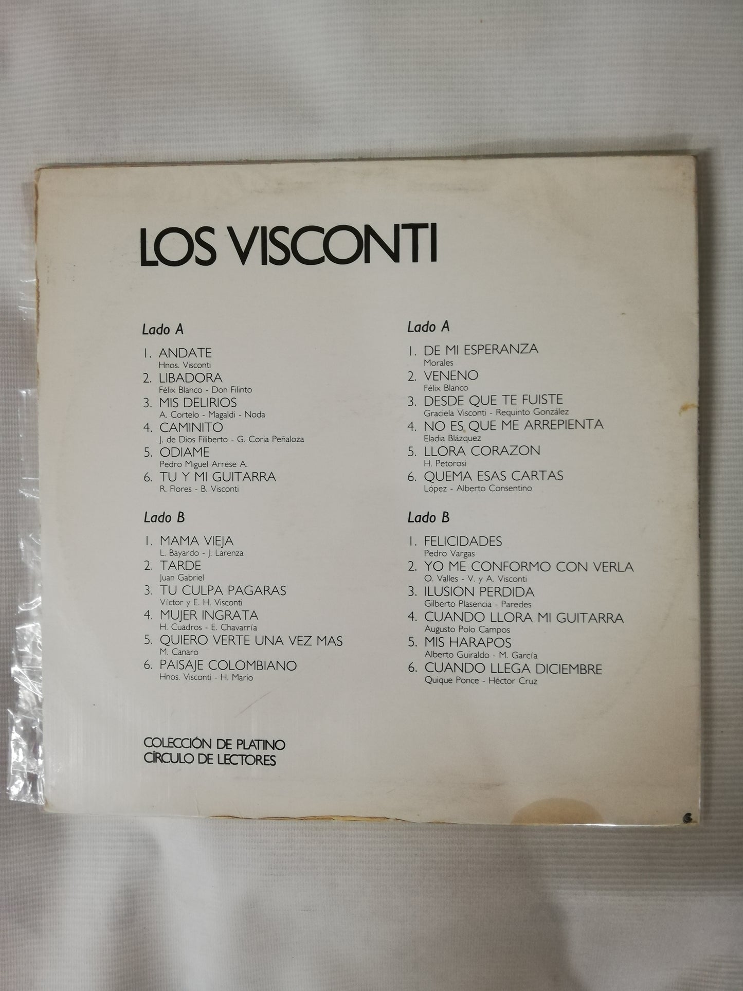 LP LOS VISCONTI - COLECCIÓN DE PLATINO - VINYL X 2