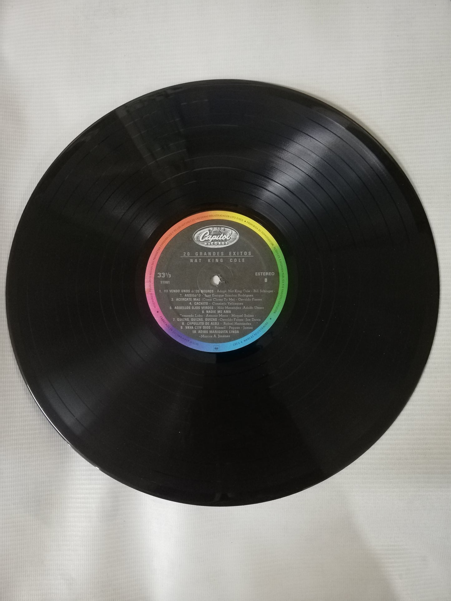 LP NAT KING COLE - 20 GRANDES EXITOS