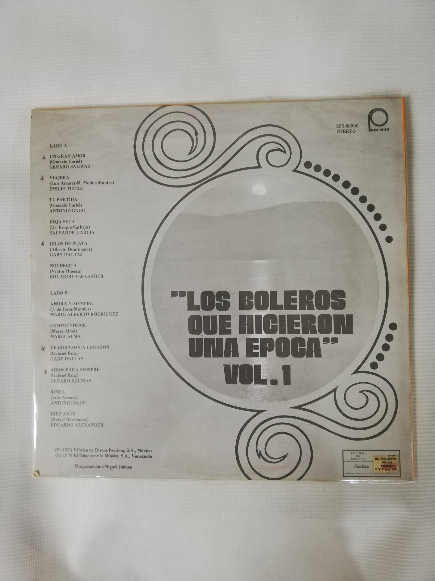 LP LOS BOLEROS QUE HICIERON UNA ÉPOCA - LOS BOLEROS QUE HICIERON UNA ÉPOCA VOL. 1