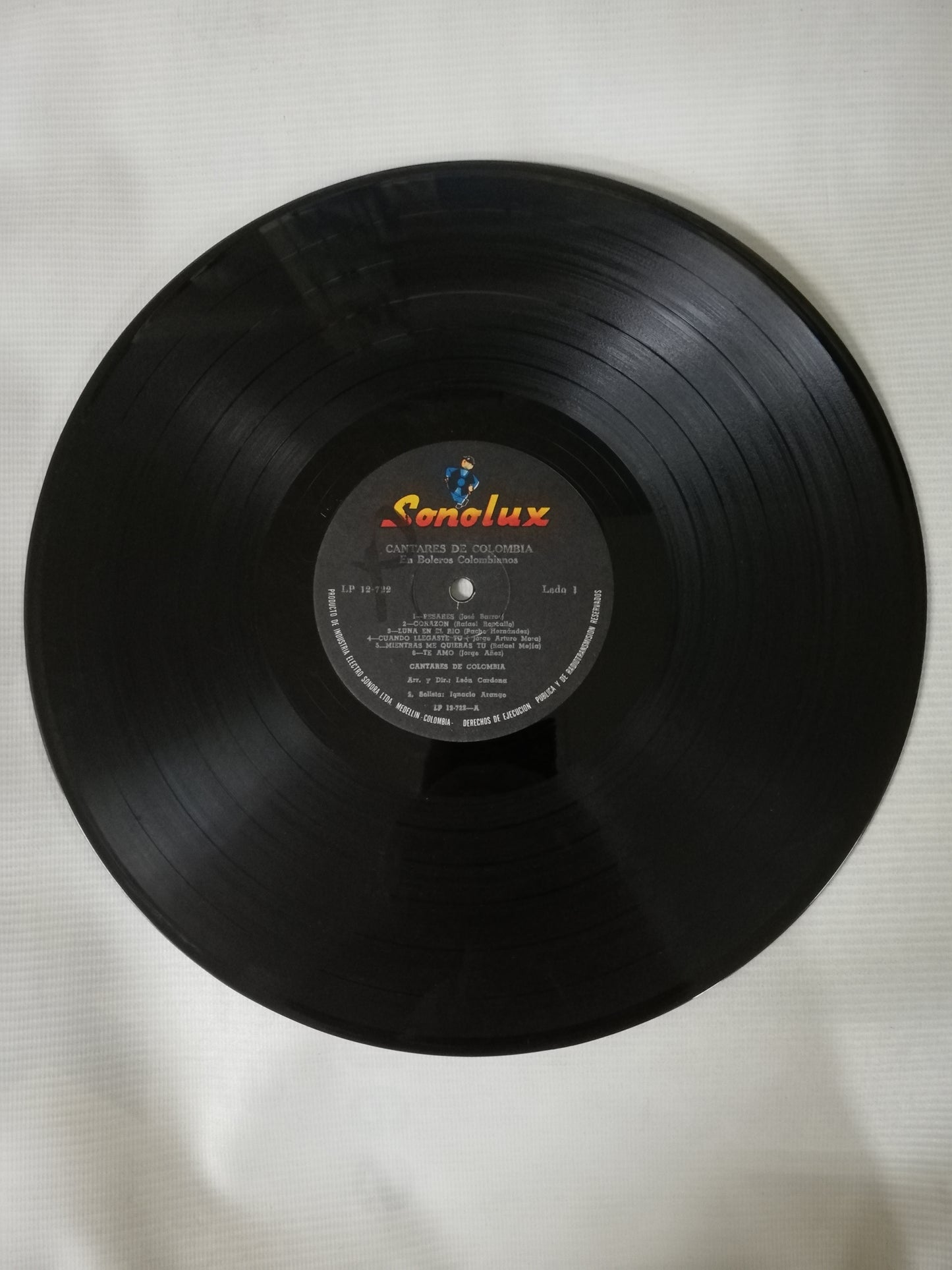 LP COROS CANTARES DE COLOMBIA - EN BOLEROS COLOMBIANOS VOL. VIII