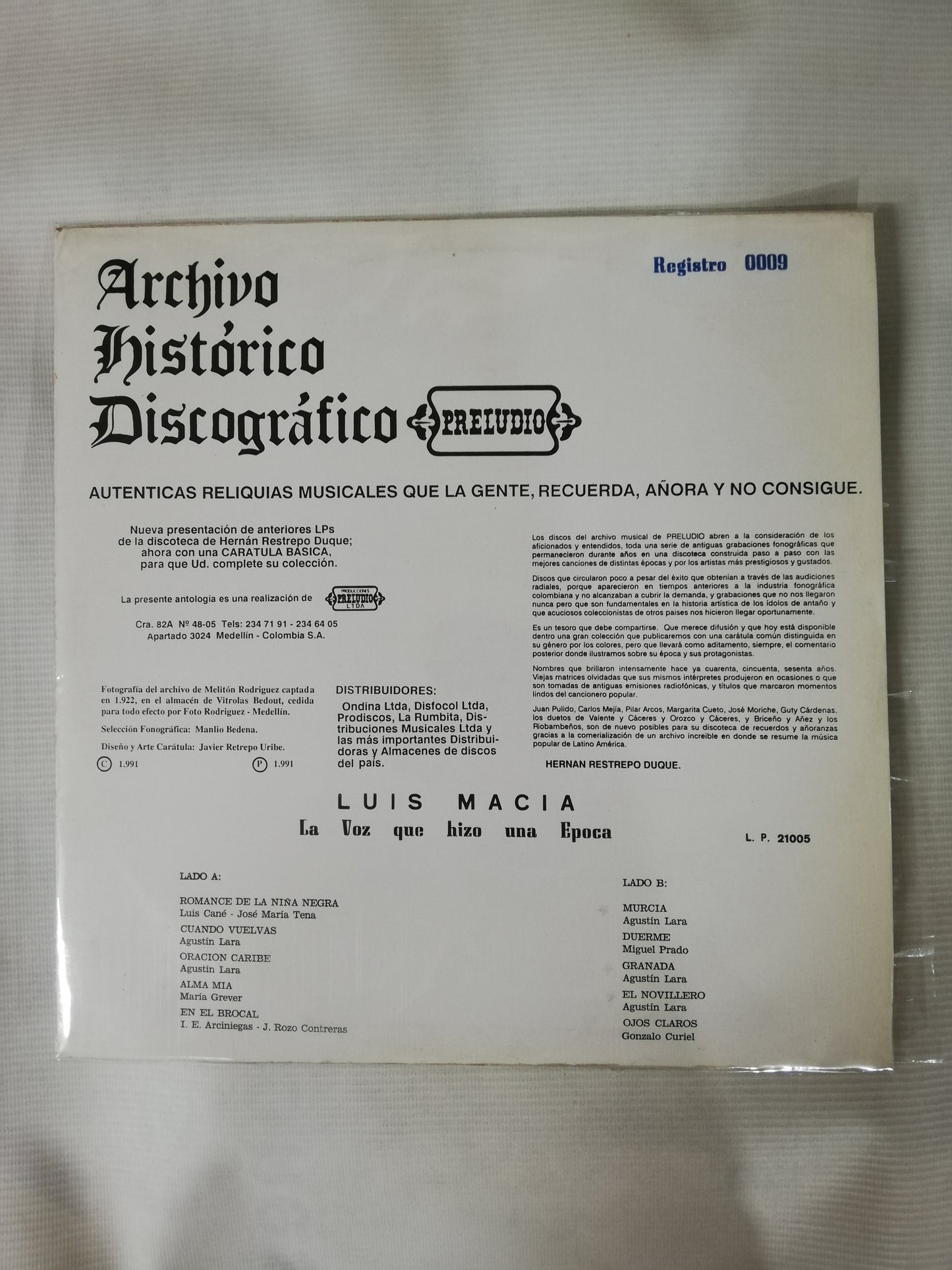 LP LUIS MACIAS - LA VOZ QUE HIZO UNA EPOCA