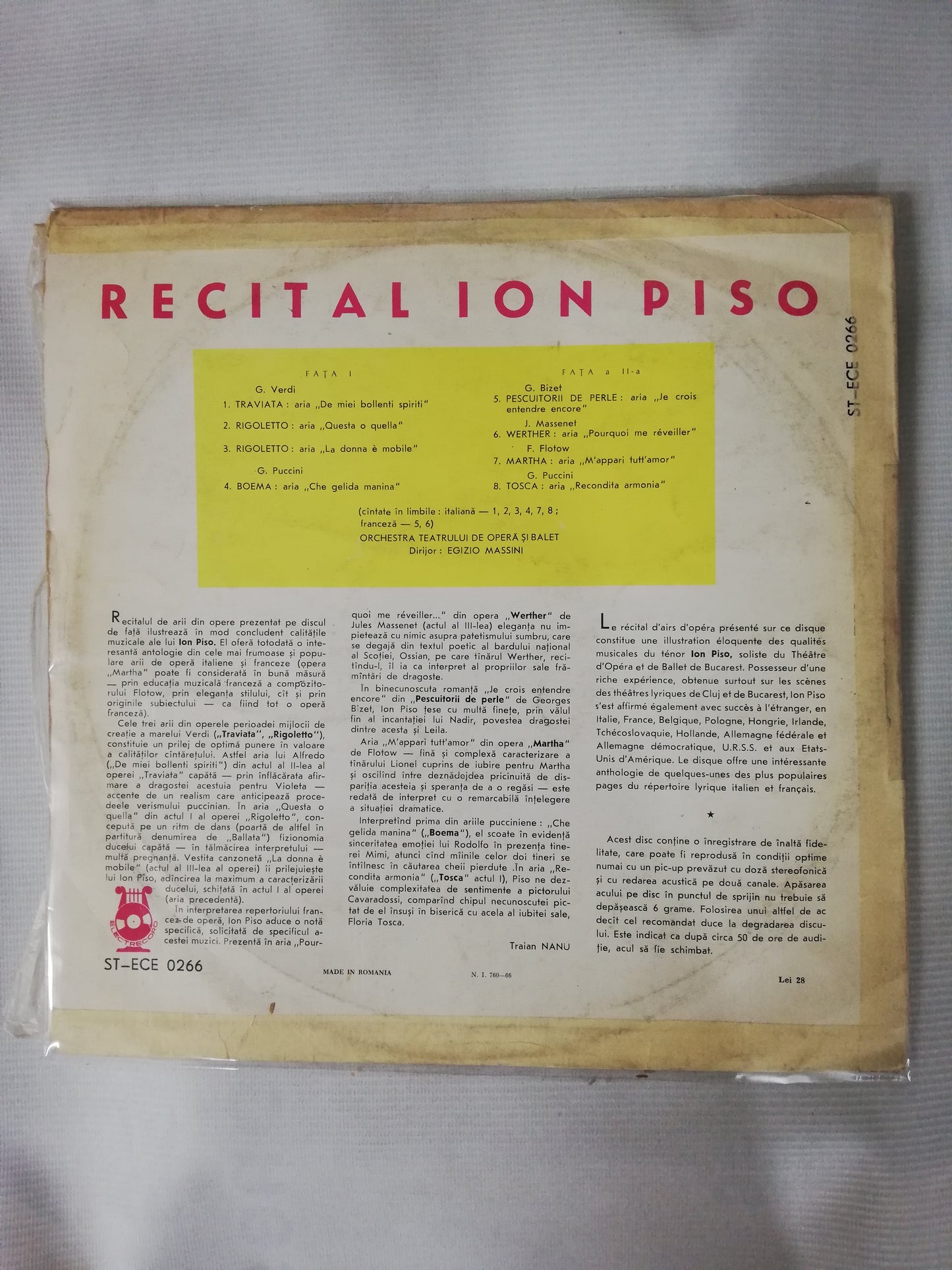 LP ION PISO - ARII DIN OPERE