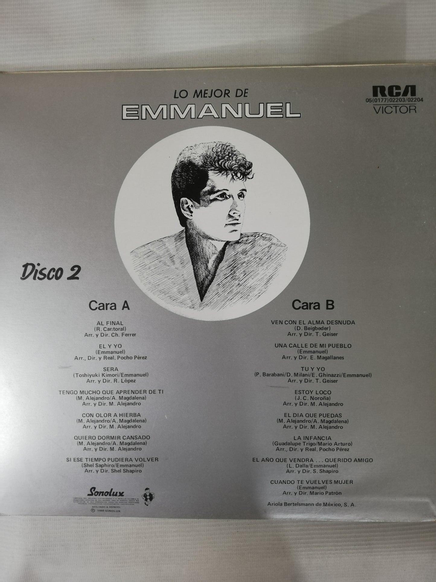 LP EMMANUEL - LO MEJOR DE EMMANUEL - VINYL X 2