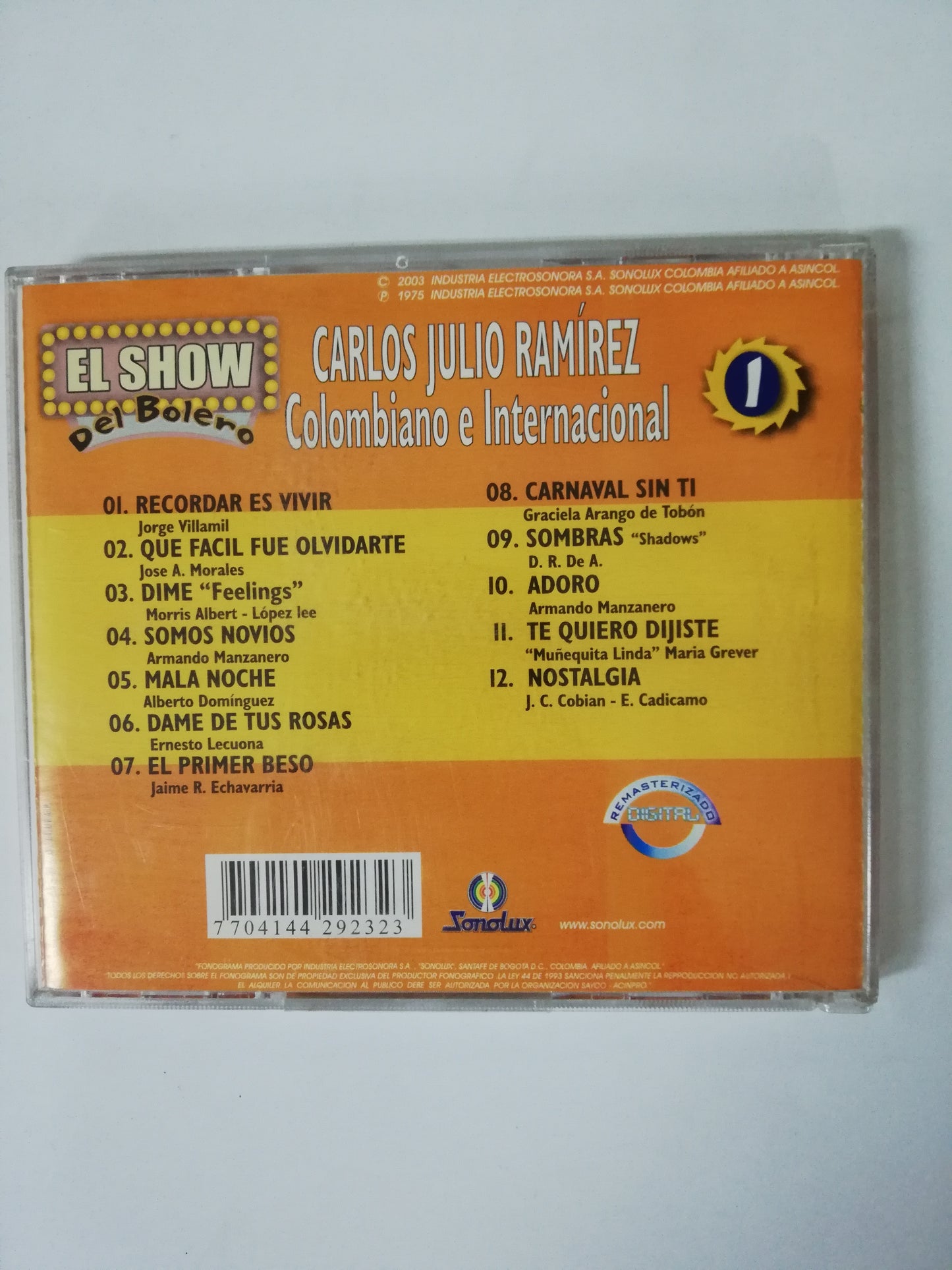 CD CARLOS JULIO RAMIREZ - COLOMBIANO E INTERNACIONAL
