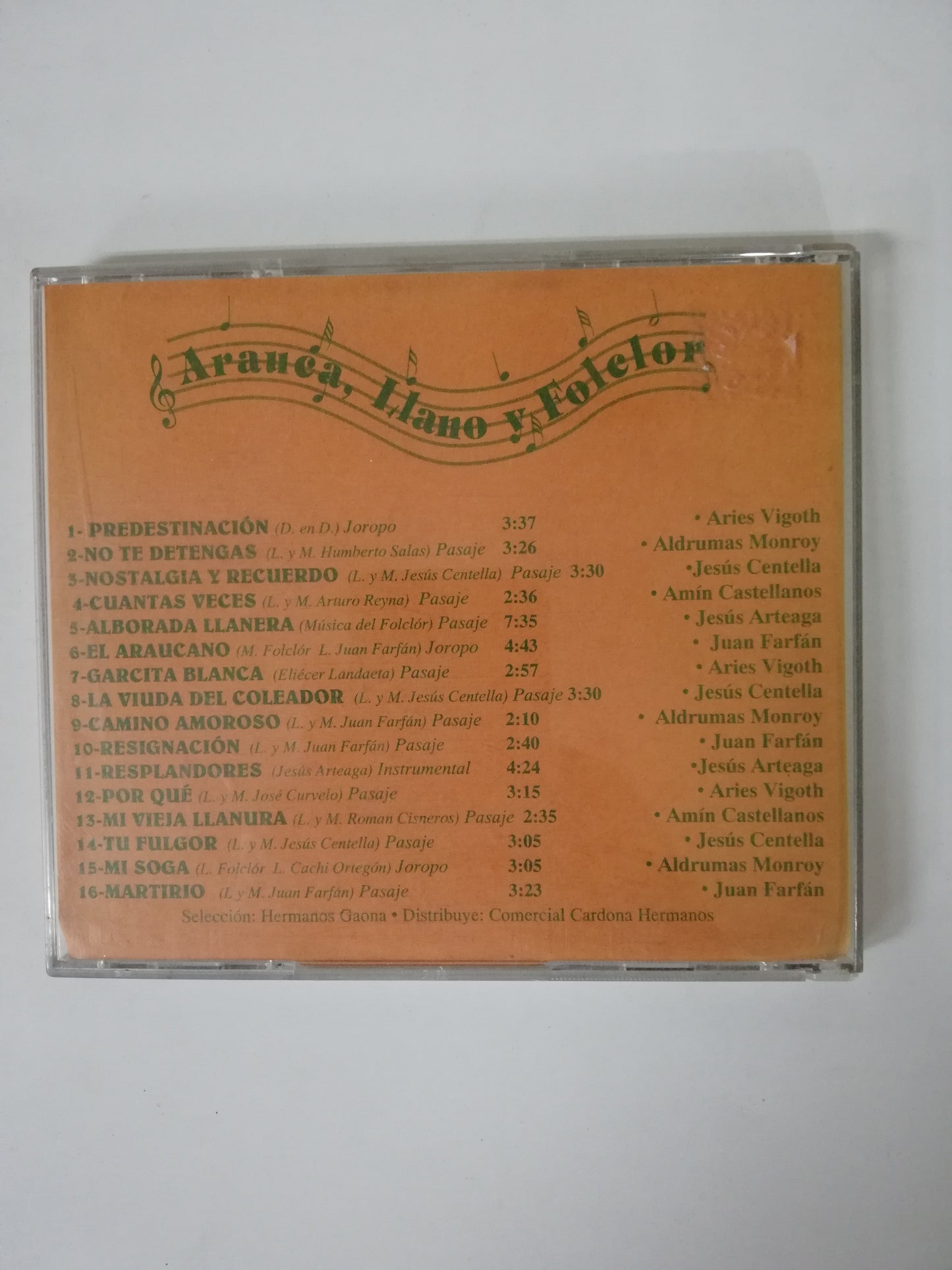 CD ARAUCA, LLANO Y FOLCLOR - VARIOS INTÉRPRETES