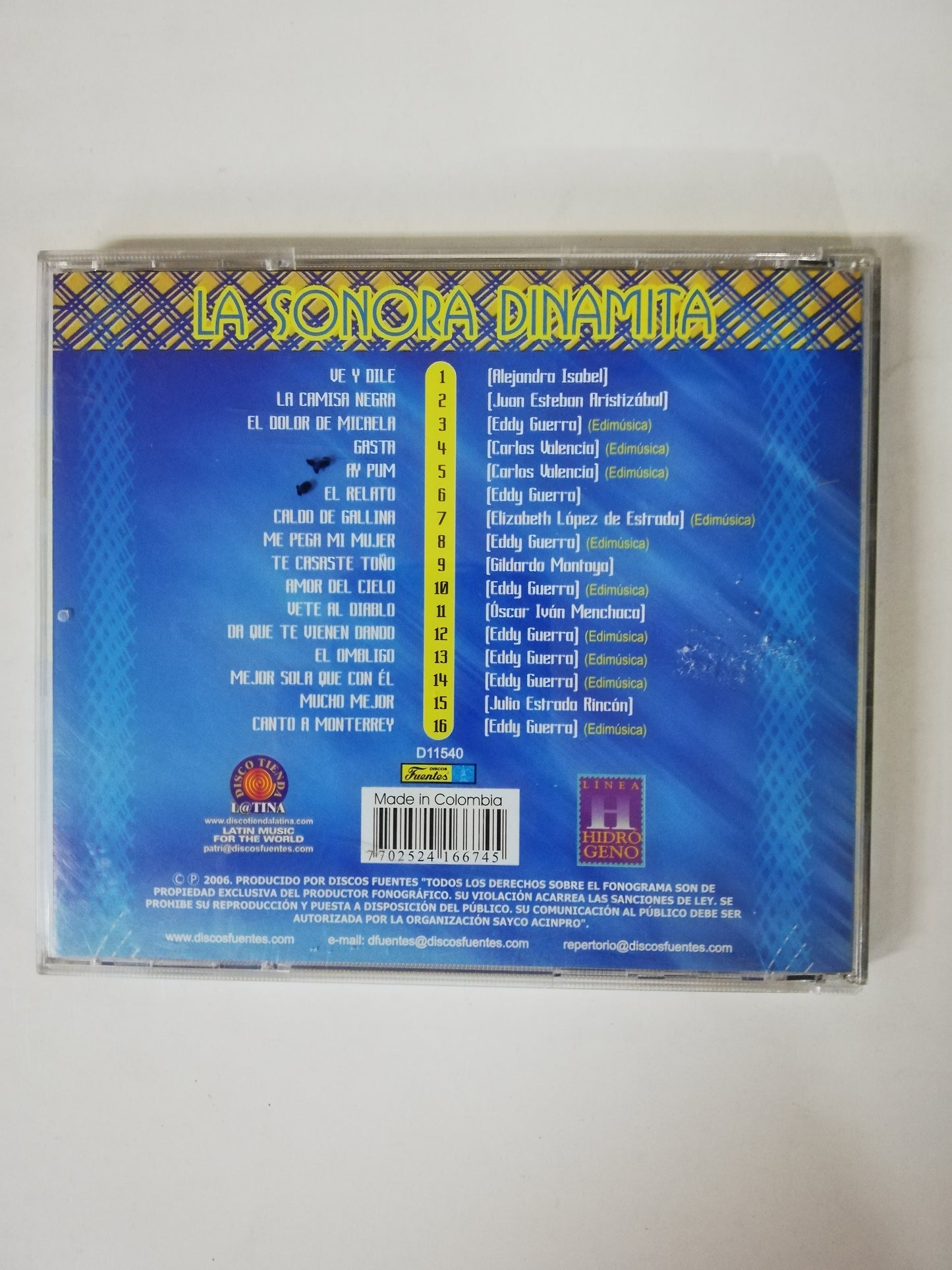 CD LA SONORA DINAMITA - CUMBIA UNIVERSAL