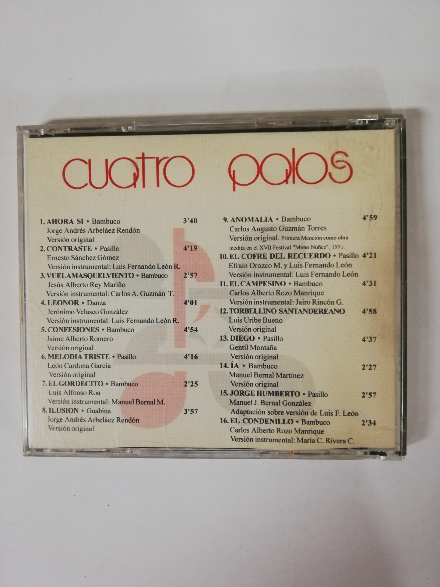 CD CUATRO PALOS - AHORA SI