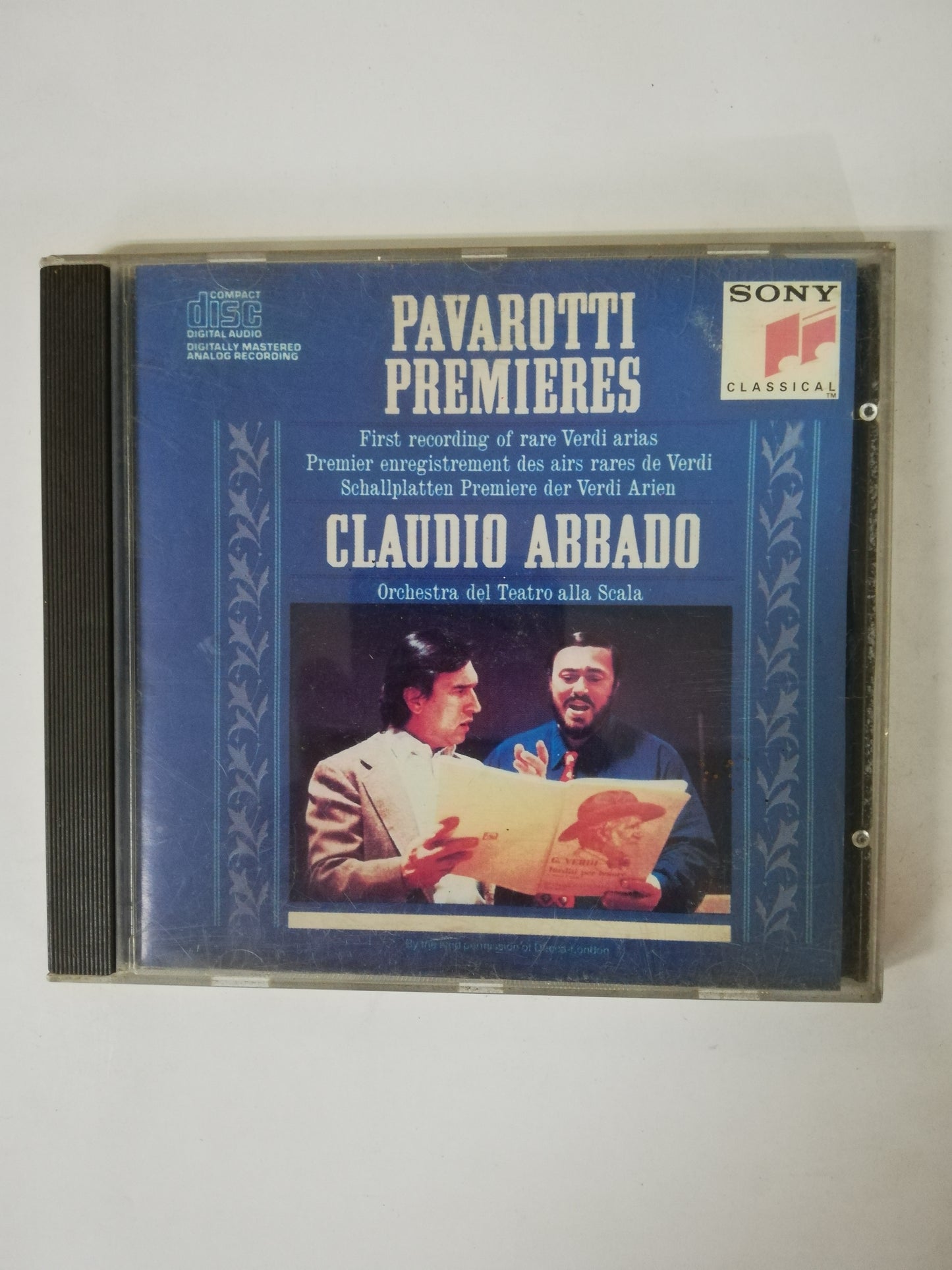 CD LUCIANO PAVAROTTI, TENOR - ORCHESTRA DEL TEATRO ALLA SCALA, CLAUDIO ABBADO - GIUSEPPE VERDI (1813-1901)