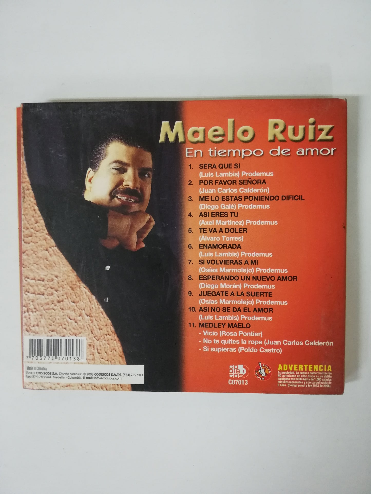 CD MAELO RUIZ - EN TIEMPO DE AMOR