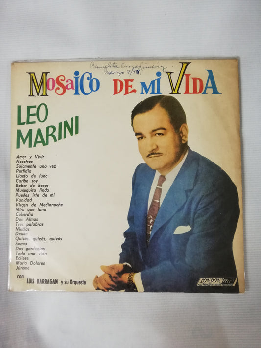 LP LEO MARINI CON LUIS BARRAGAN Y SU ORQUESTA - MOSAICO DE MI VIDA