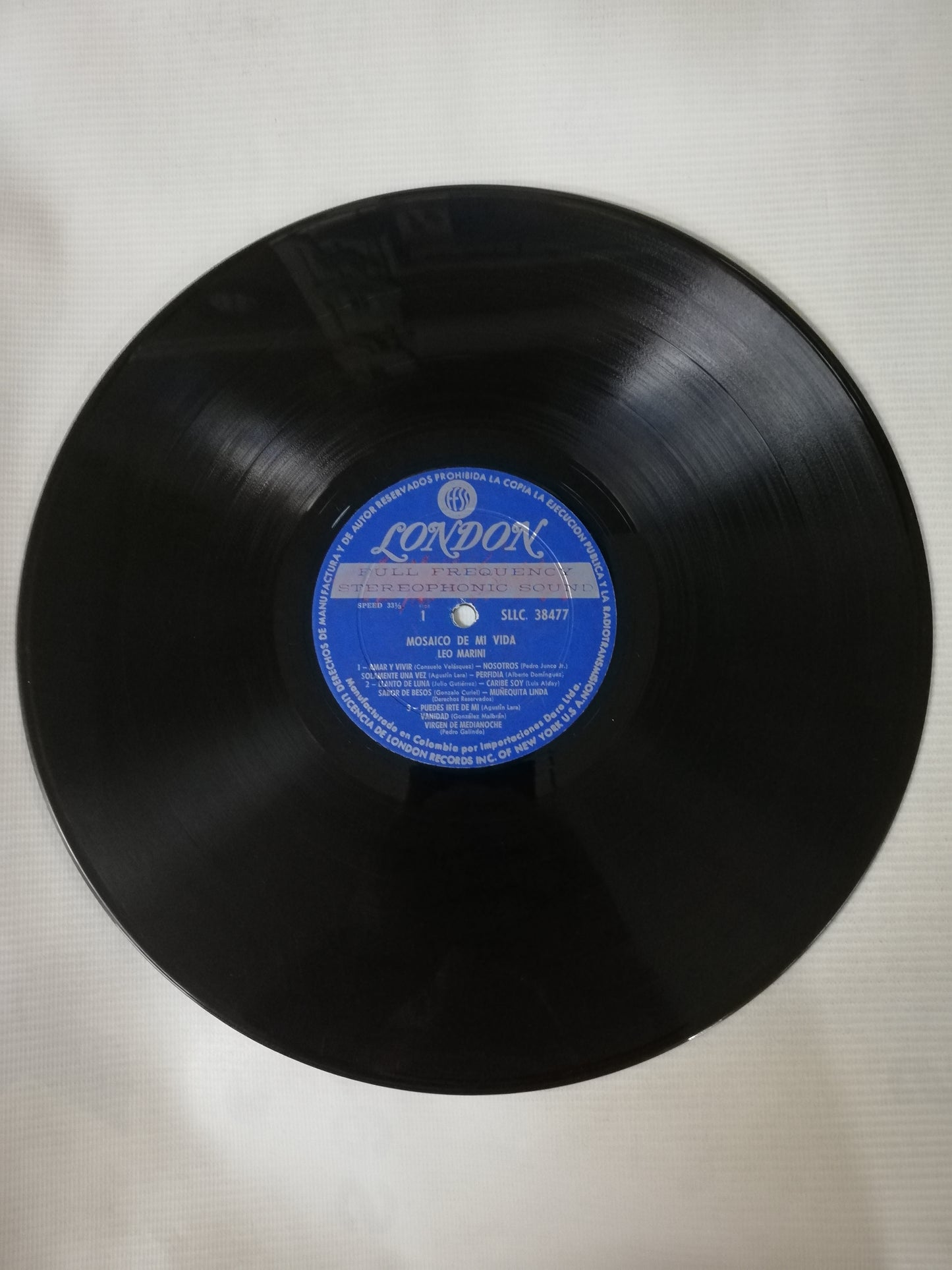 LP LEO MARINI CON LUIS BARRAGAN Y SU ORQUESTA - MOSAICO DE MI VIDA