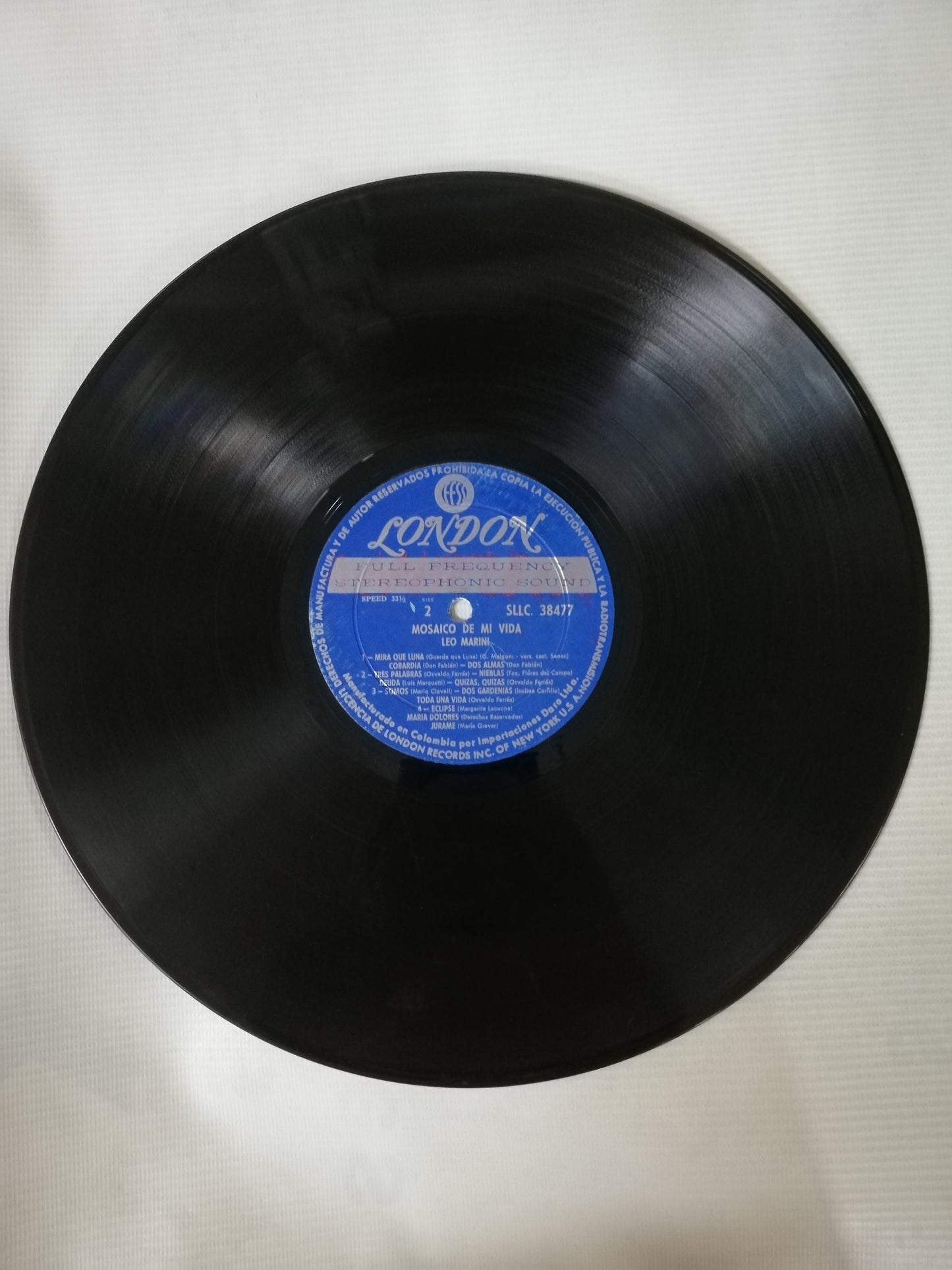LP LEO MARINI CON LUIS BARRAGAN Y SU ORQUESTA - MOSAICO DE MI VIDA