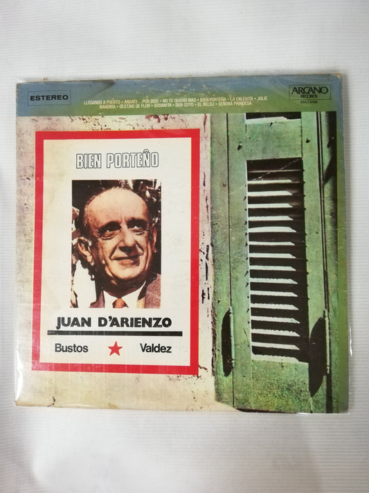 LP JUAN D´ ARIENZO - BIEN PORTEÑO