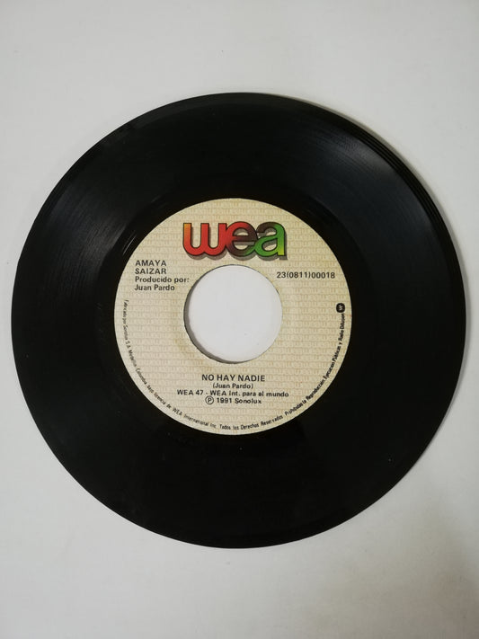 VINILO AMAYA SAIZAR - NO HAY NADIE / DEJAME EN PAZ