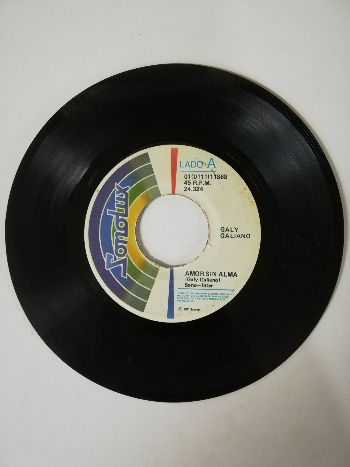 VINILO GALY GALIANO - AMOR SIN ALMA / QUE SABE NADIE