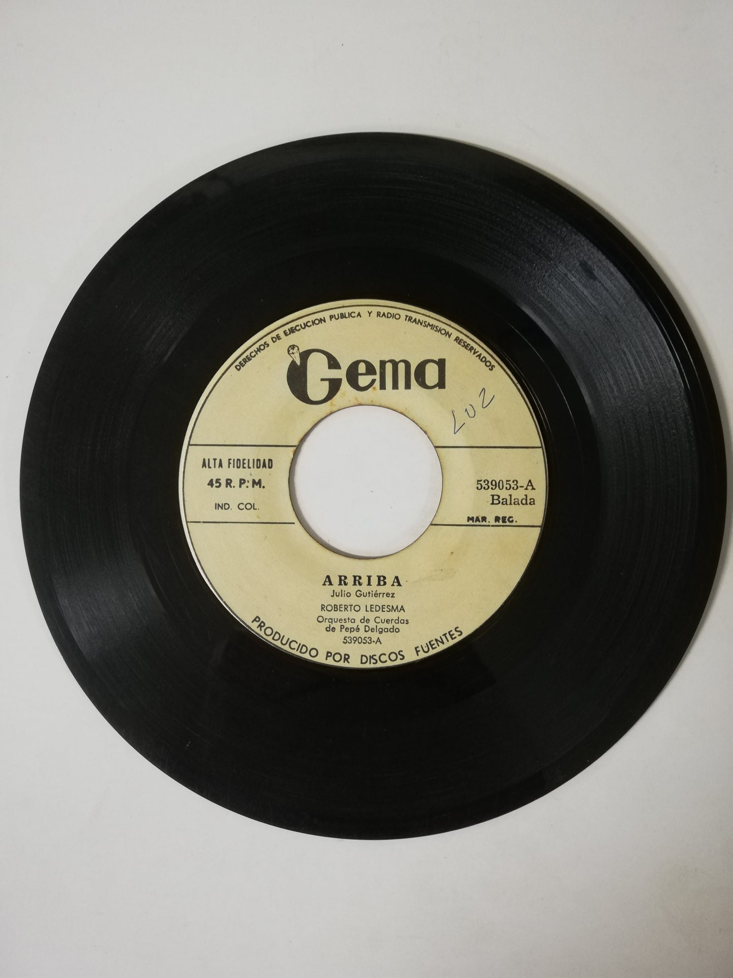 VINILO ROBERTO LEDESMA - ARRIBA / DIOS TE BENDIGA