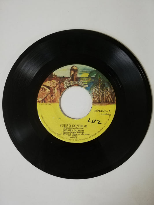 VINILO LOS GRADUADOS - SUEÑO CONTIGO / CON MEDIO PESO