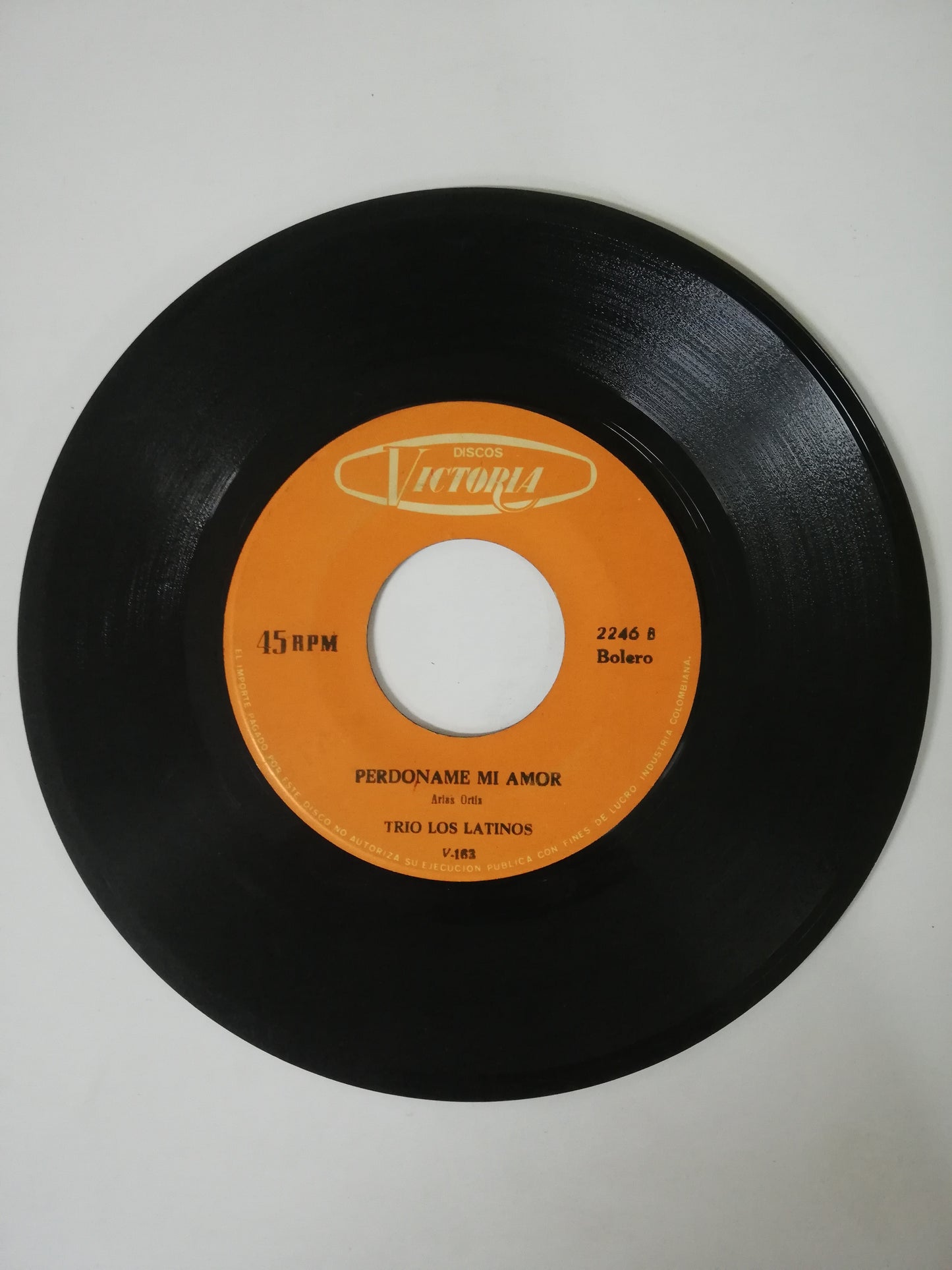 VINILO TRIO LOS LATINOS - CUMPLEAÑOS / PERDONAME MI AMOR