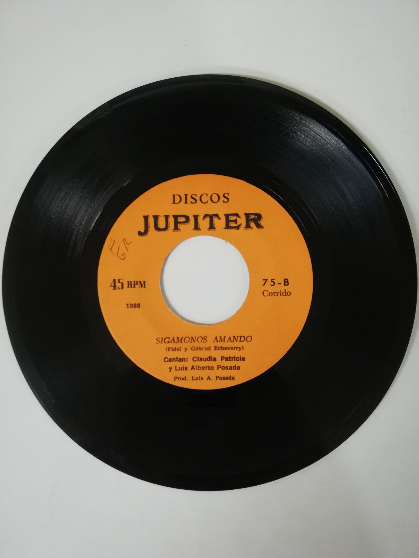 VINILO CLAUDIA PATRICIA - POR TU ORGULLO / SIGAMOS AMANDO