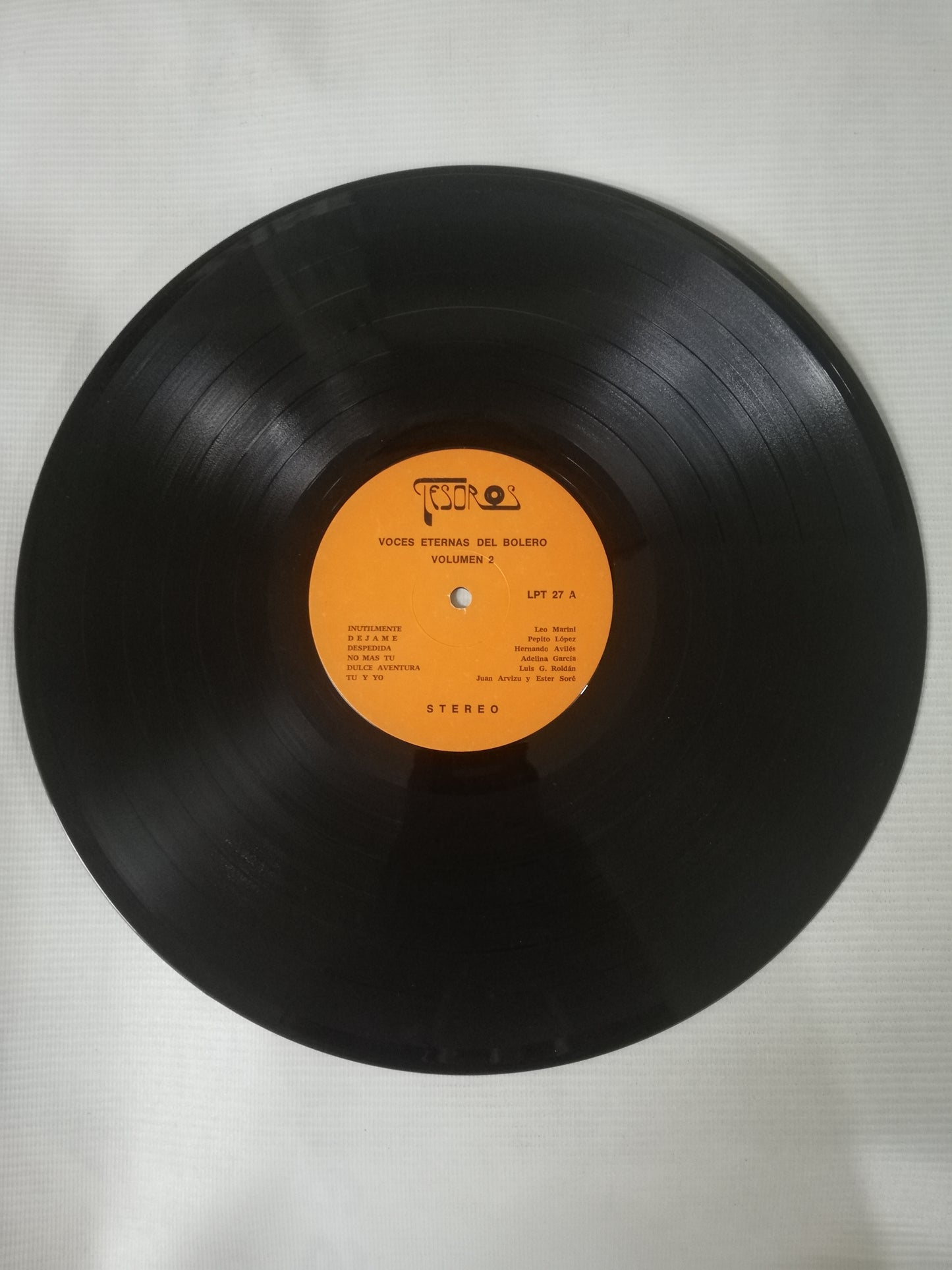 LP VOCES ETERNAS DEL BOLERO - VOCES ETERNAS DEL BOLERO VOL. 2