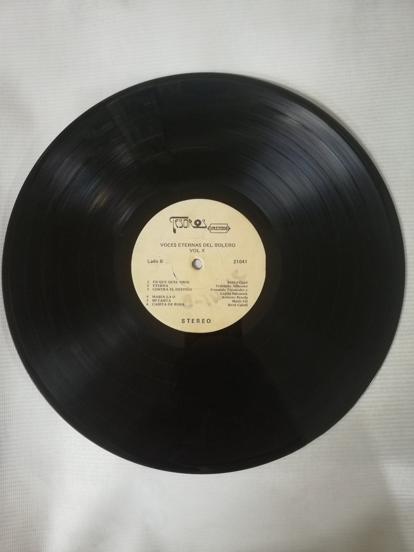 LP VOCES ETERNAS DEL BOLERO - VOCES ETERNAS DEL BOLERO VOL. 10