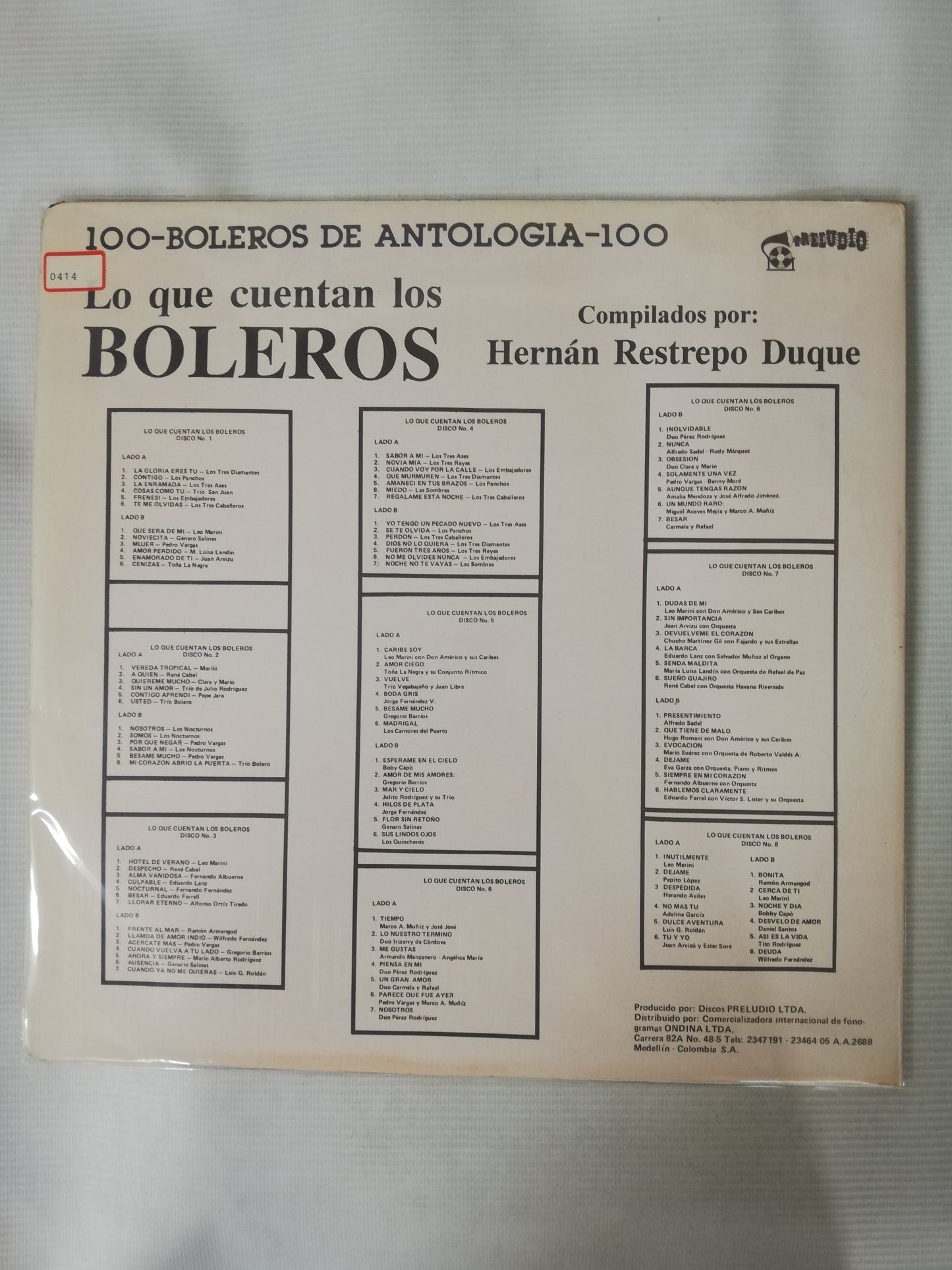 LP LO QUE CUENTAN LOS BOLEROS - LO QUE CUENTAN LOS BOLEROS VOL. 6