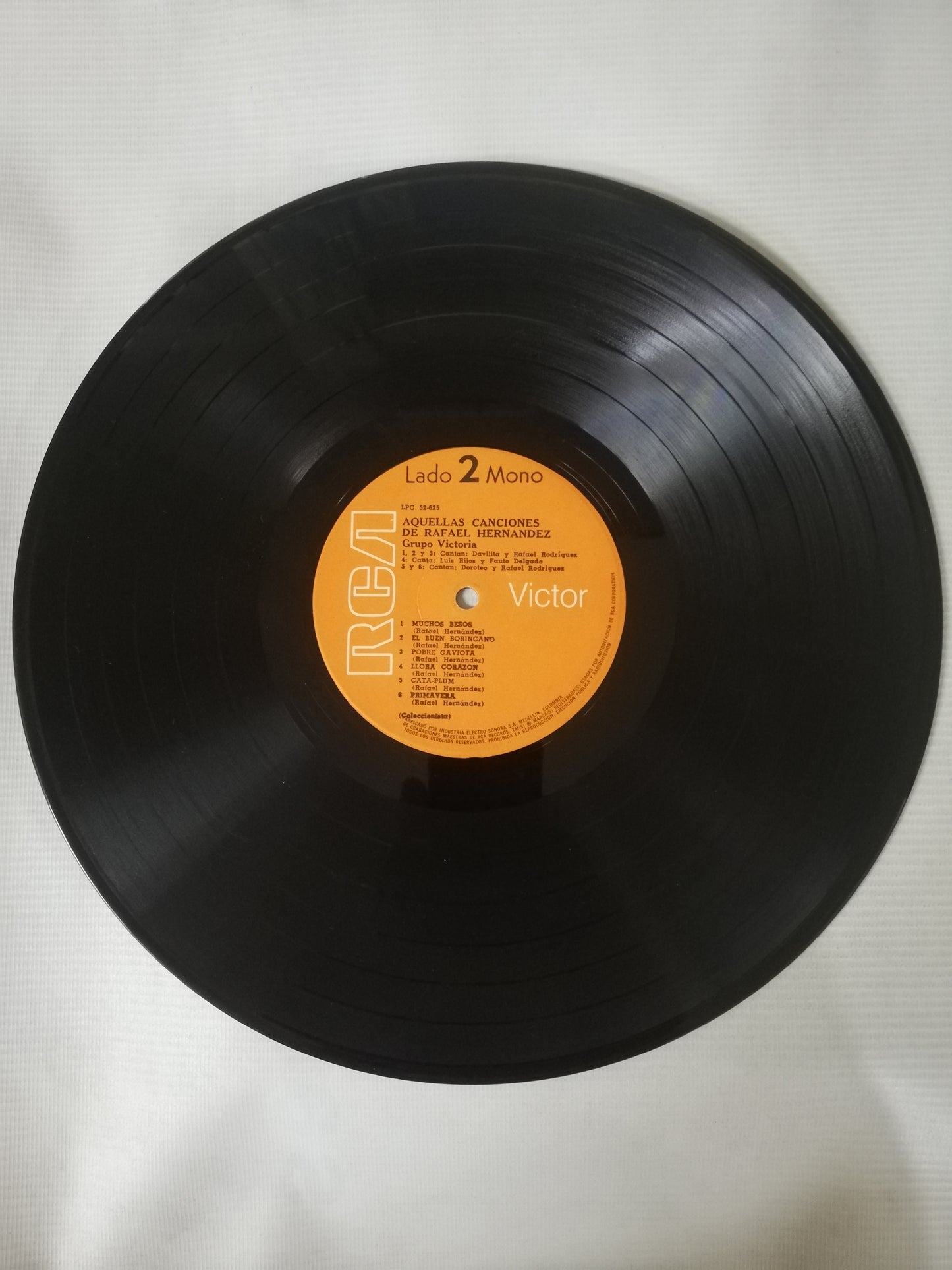 LP RAFAEL HERNANDEZ POR EL AUTENTICO GRUPO VICTORIA - AQUELLAS CANCIONES DE RAFAEL HERNANDEZ