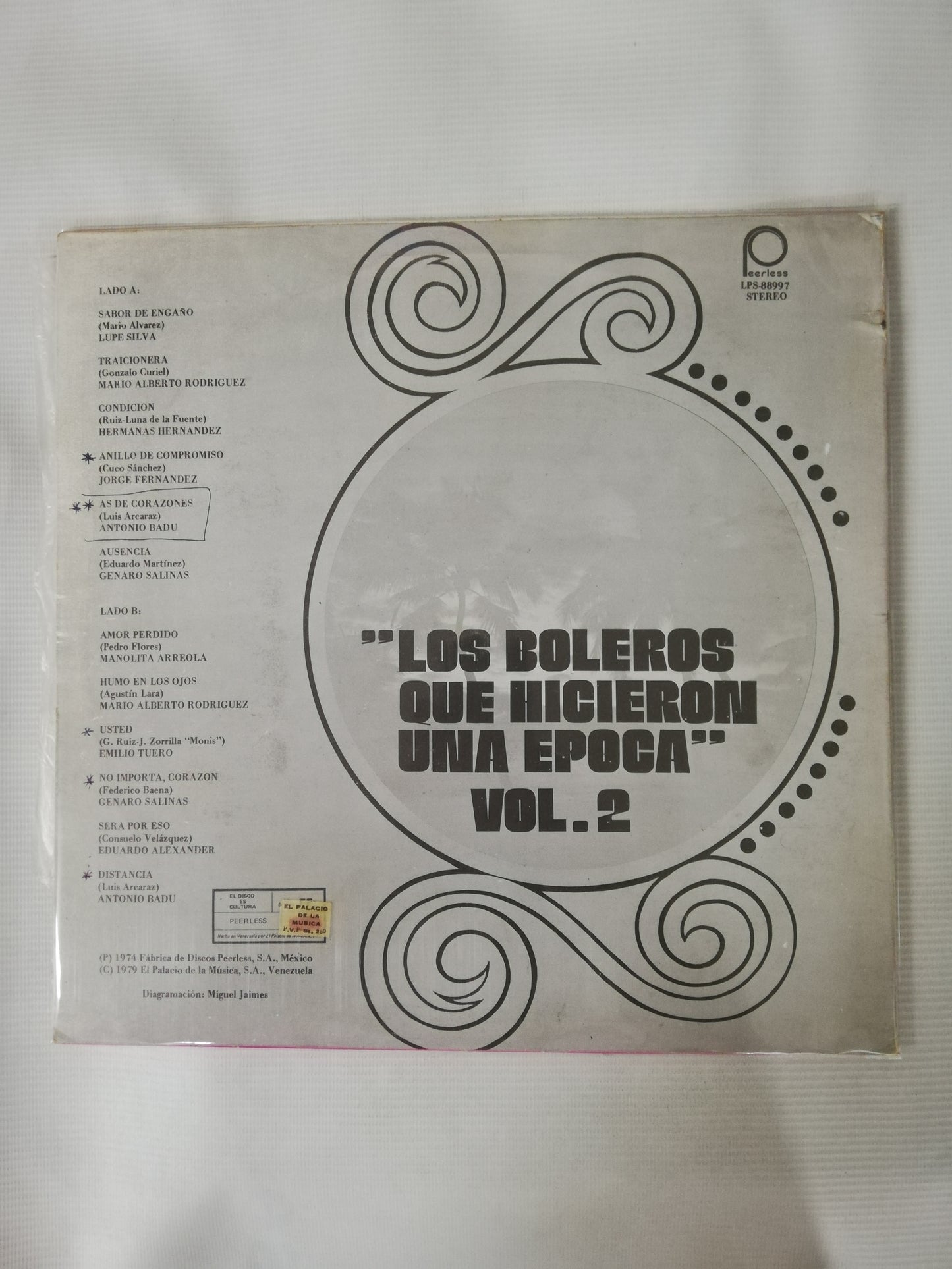 LP LOS BOLEROS QUE HICIERON UNA EPOCA - LOS BOLEROS QUE HICIERON UNA EPOCA VOL. 2