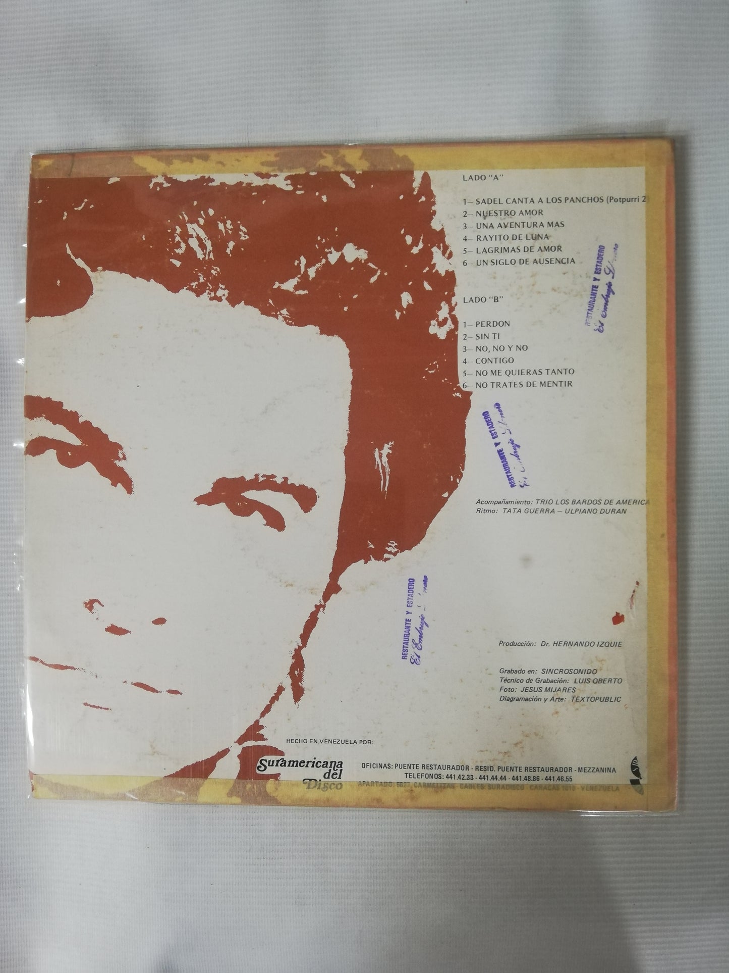 LP ALFREDO SADEL - ALFREDO SADEL CANTA A LOS PANCHOS