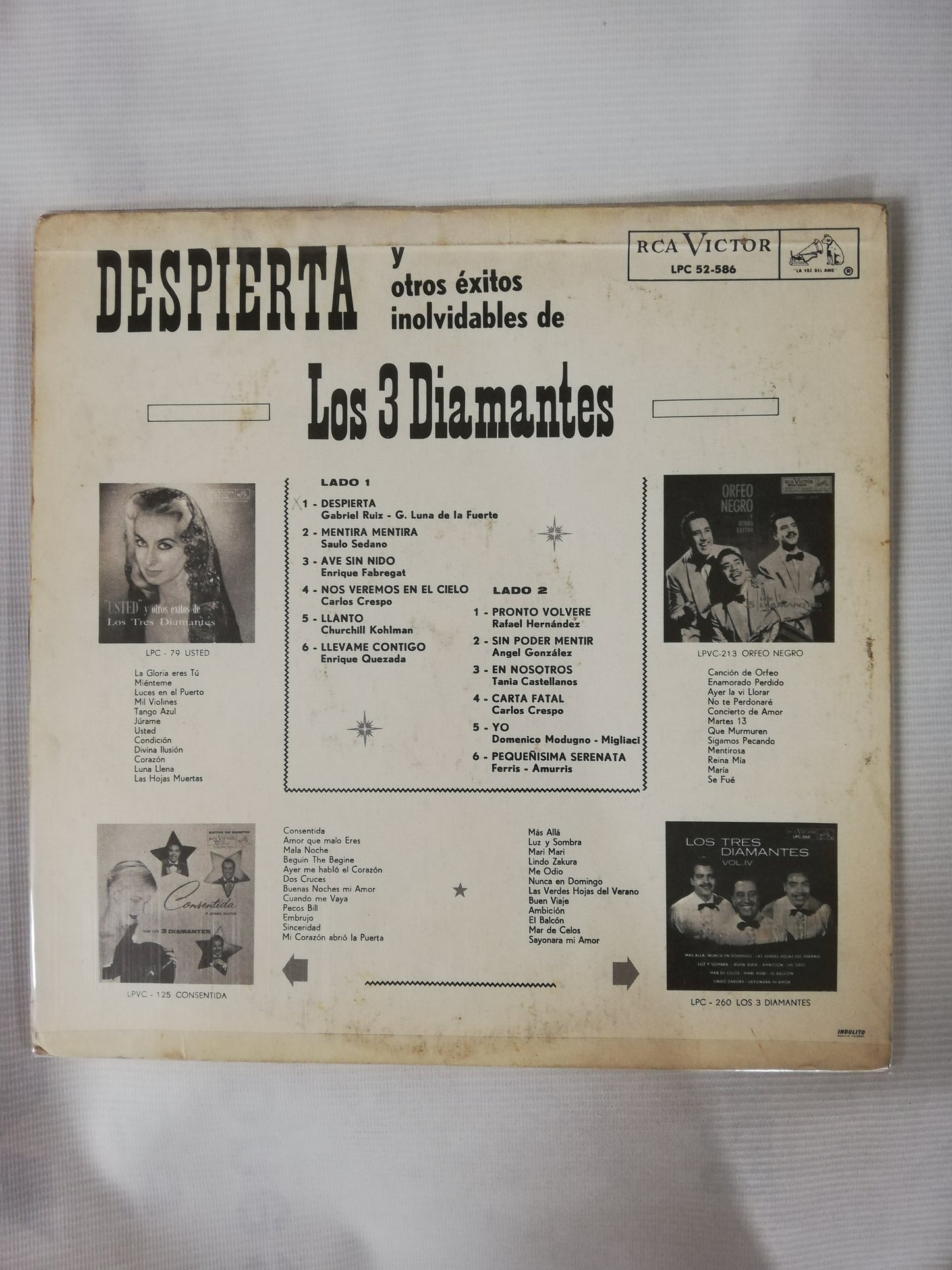 LP LOS 3 DIAMANTES - DESPIERTA Y OTROS EXITOS INOLVIDABLES DE LOS 3 DIAMANTES