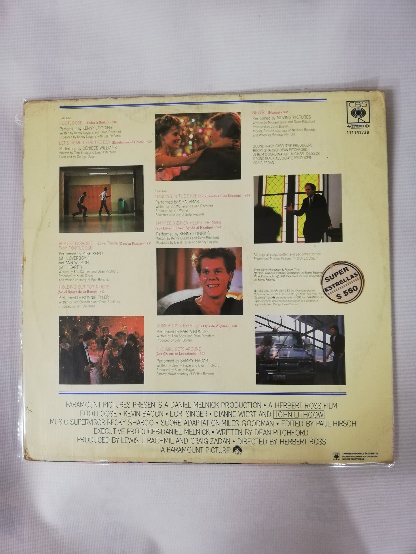 LP FOOTLOOSE - ORIGINAL SOUNDTRACK OF THE PARAMOUNT MOTION PICTURE