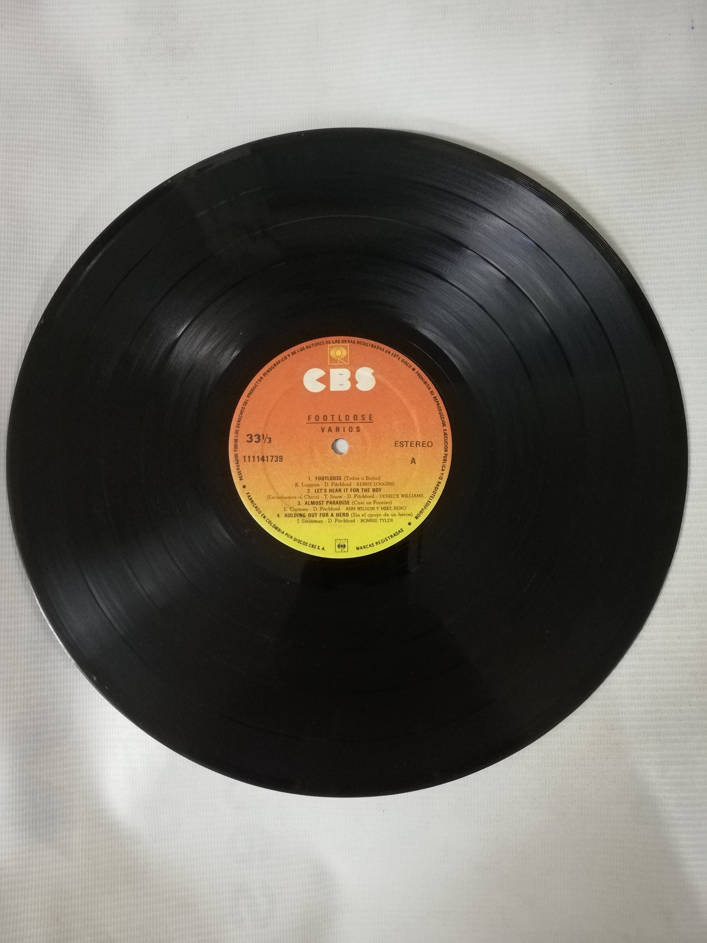 LP FOOTLOOSE - ORIGINAL SOUNDTRACK OF THE PARAMOUNT MOTION PICTURE