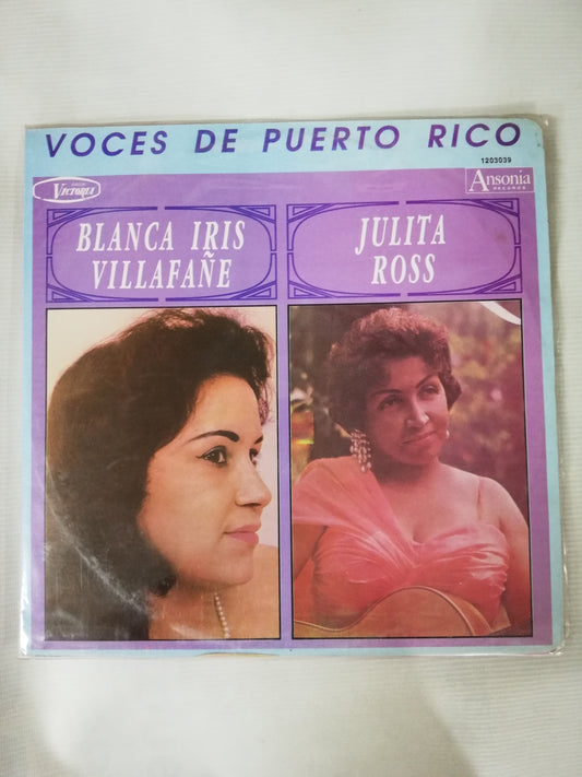 LP BLANCA IRIS VILLAFAÑE / JULITA ROSS - VOCES DE PUERTO RICO