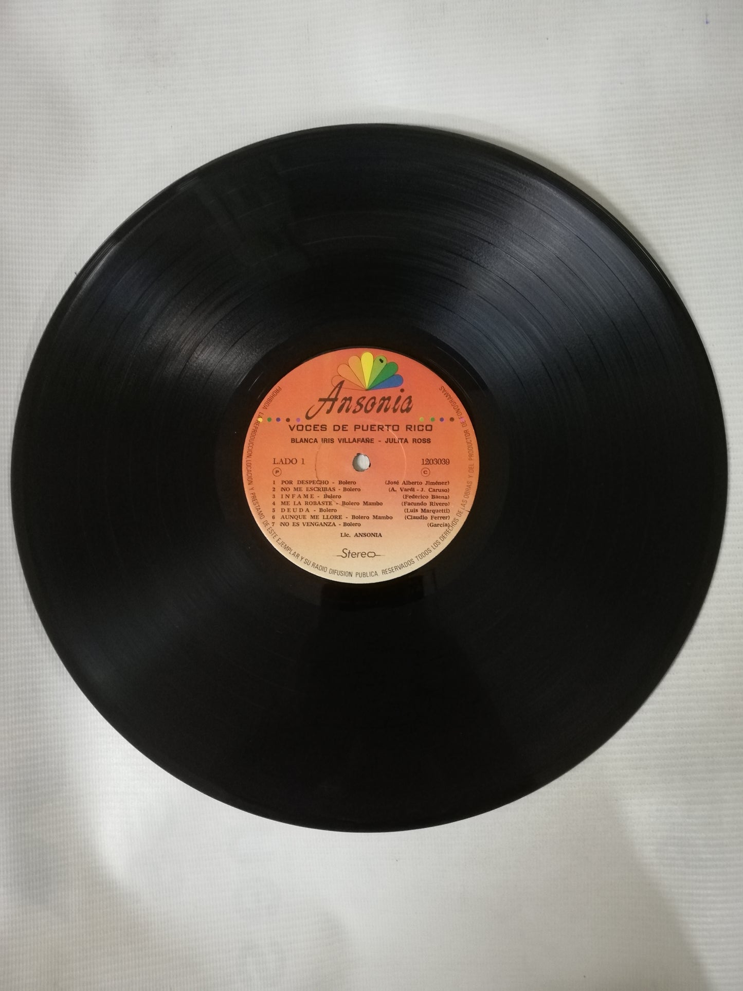 LP BLANCA IRIS VILLAFAÑE / JULITA ROSS - VOCES DE PUERTO RICO