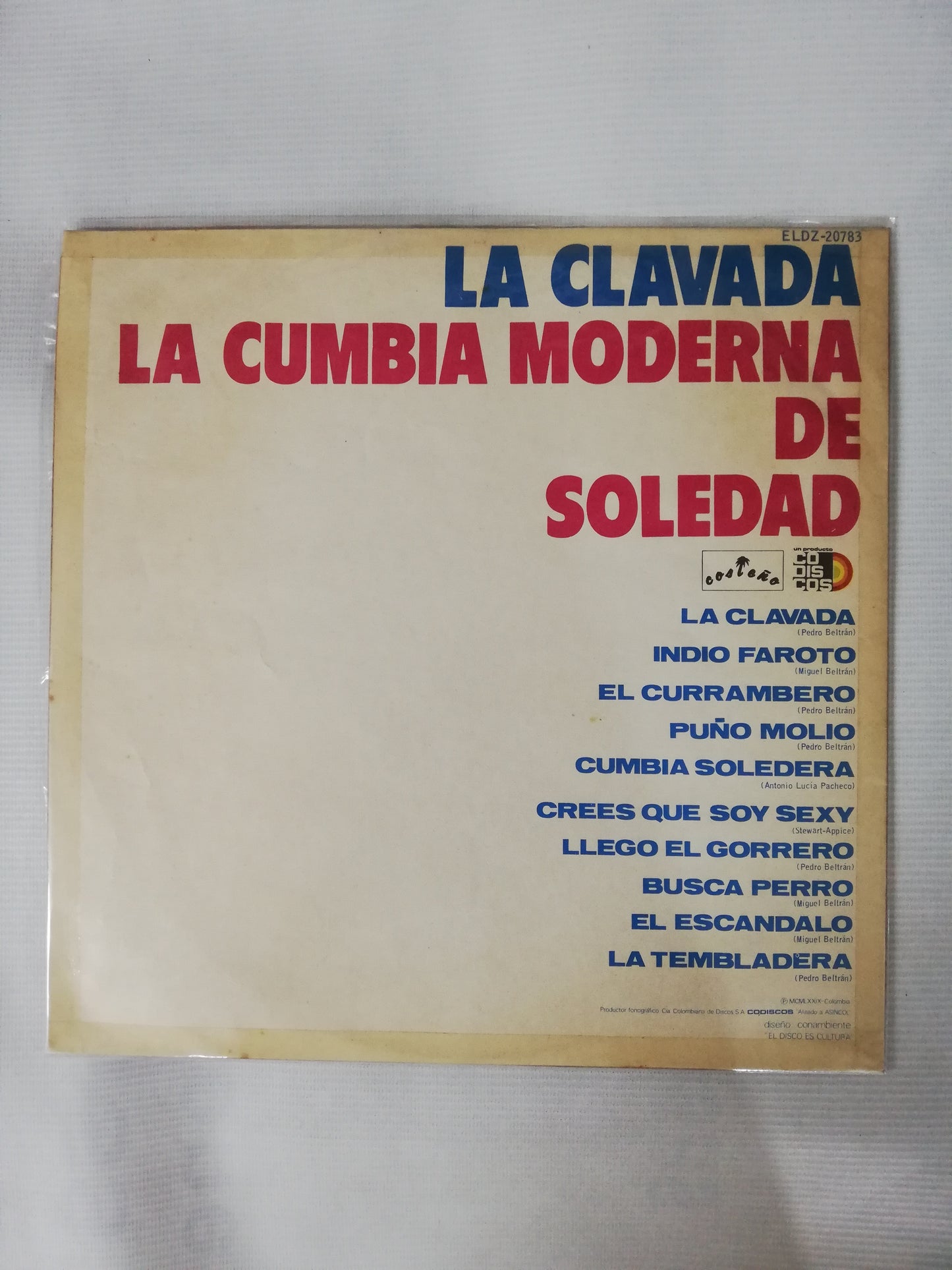 LP LA CUMBIA MODERNA DE SOLEDAD - LA CLAVADA
