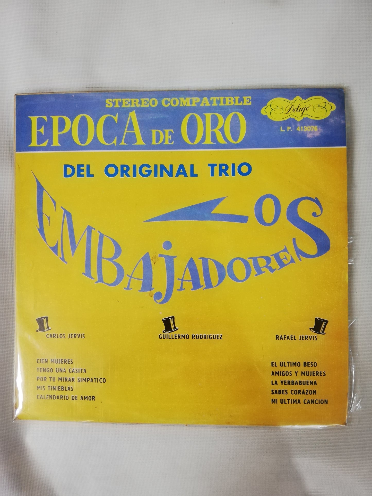 LP TRIO LOS EMBAJADORES - EPOCA DE ORO DEL ORIGINAL TRIO LOS EMBAJADORES