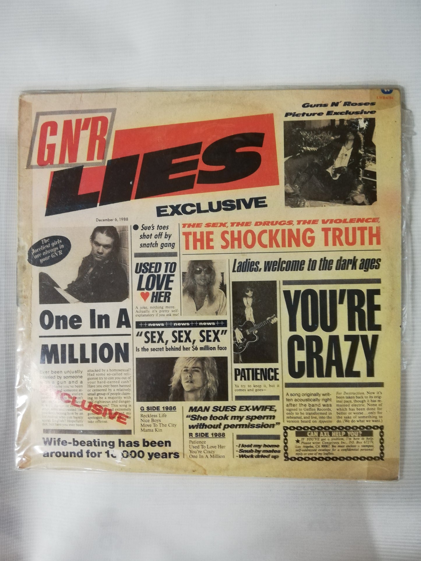 LP GUNS AND ROSES - LIES