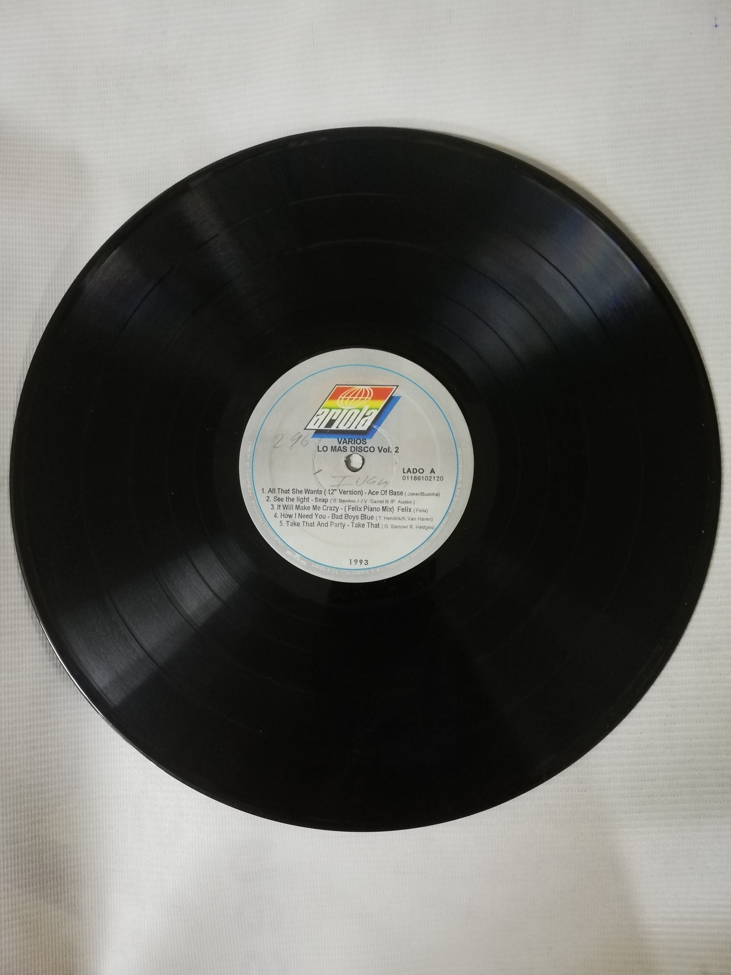 LP LO MAS DISCO - LO MAS DISCO VOL. 2