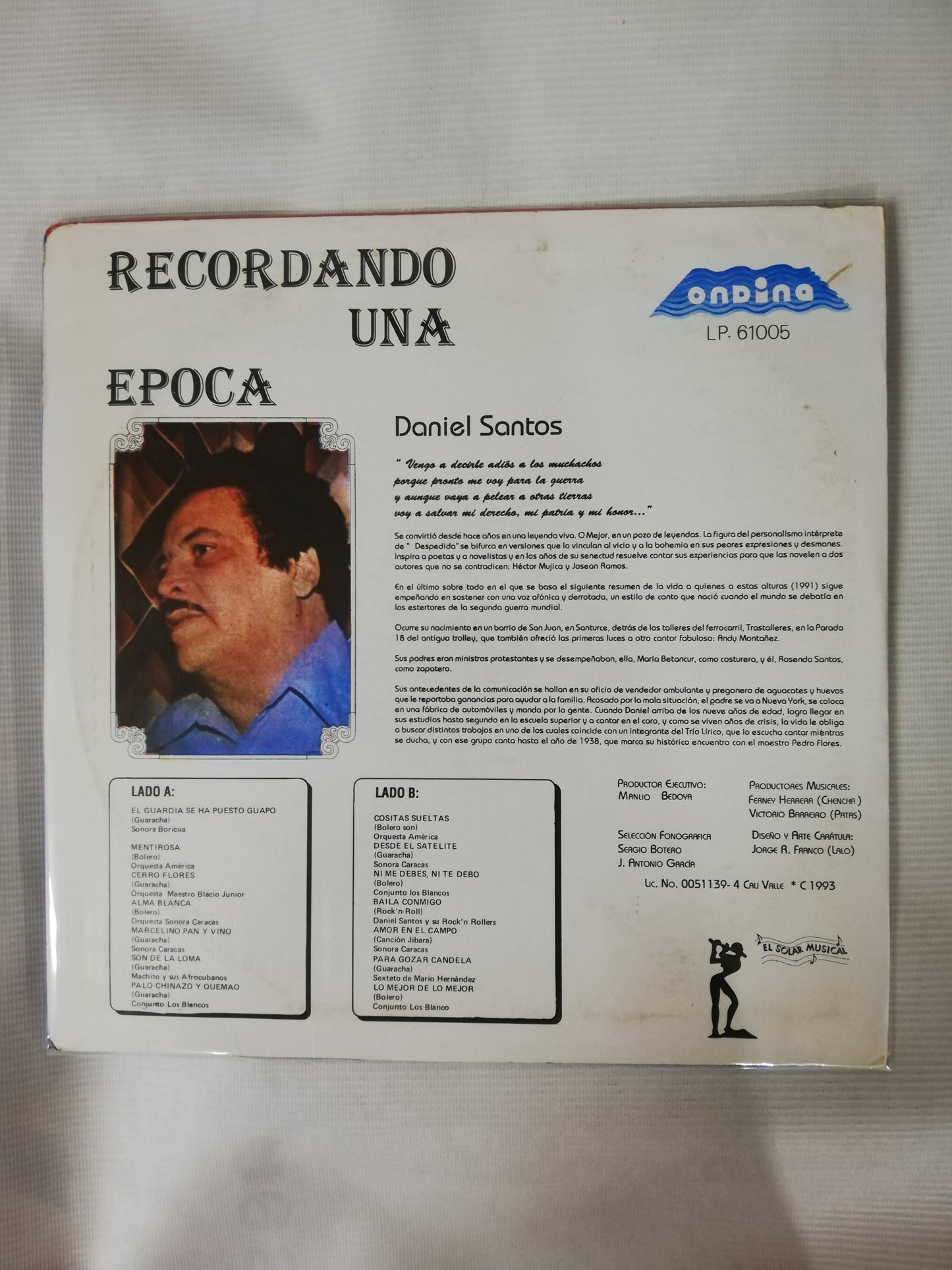 LP DANIEL SANTOS - HOMENAJE A DANIEL SANTOS VOL. 2