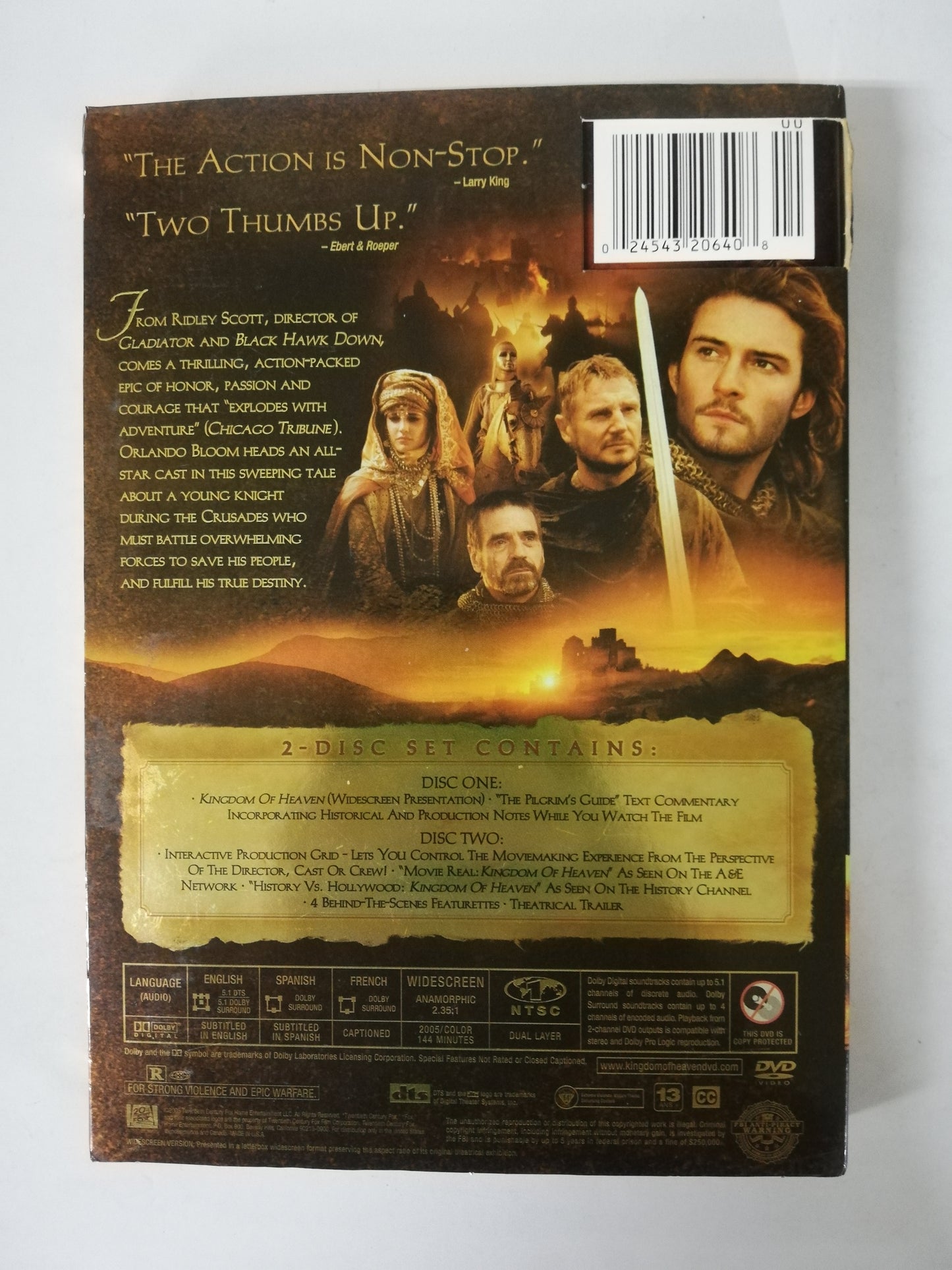 DVD KIGNDOM OF HEAVEN - DVD X 2