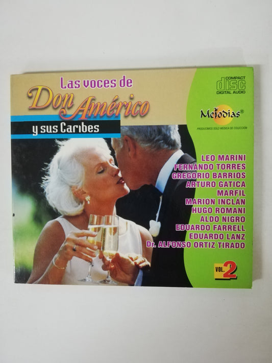 CD DON AMÉRICO Y SUS CARIBES - LAS VOCES DE DON AMÉRICO Y SUS CARIBES VOL. 2