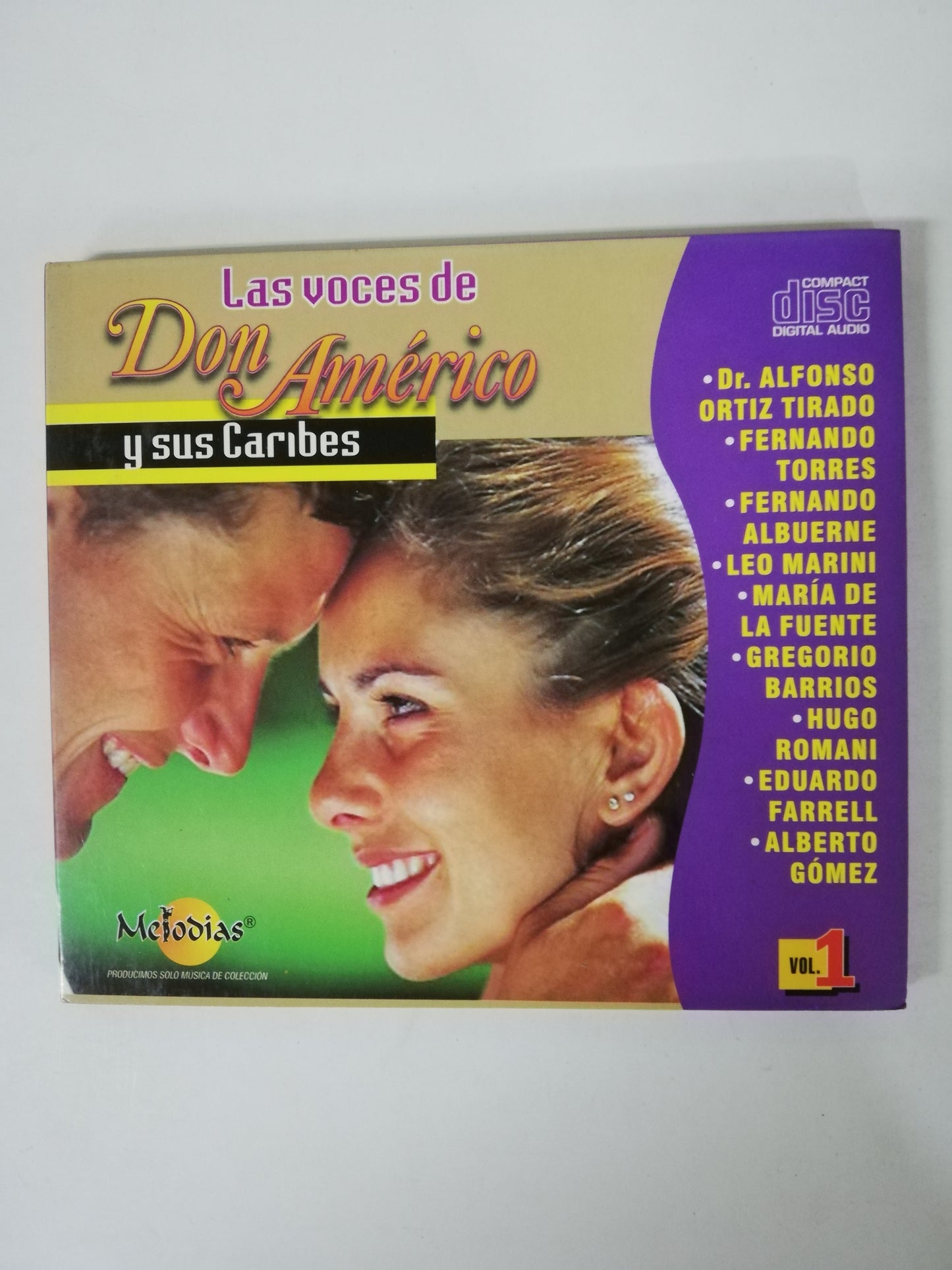 CD DON AMÉRICO Y SUS CARIBES - LAS VOCES DE DON AMÉRCIO Y SUS CARIBES VOL. 1