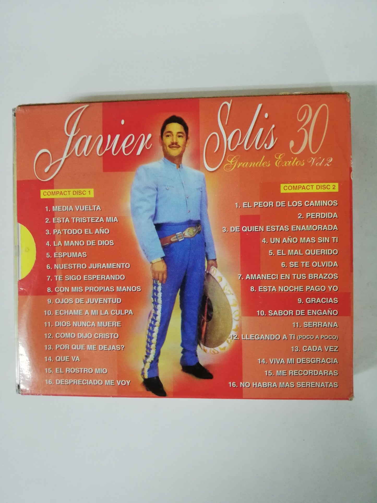 CD JAVIER SOLIS - 30 GRANDES EXITOS VOL. 2 - CD X 2
