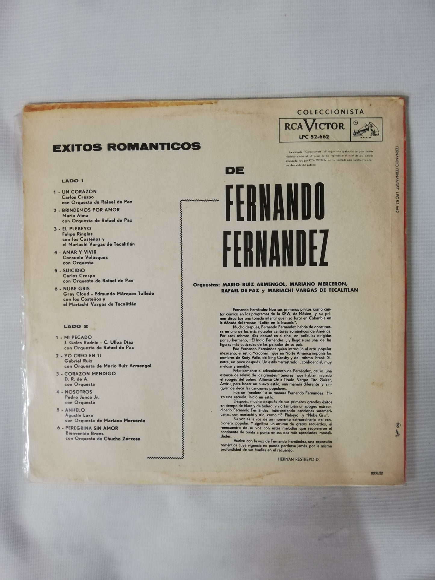 LP FERNANDO FERNANDEZ - EXITOS ROMANTICOS DE FERNANDO FERNANDEZ