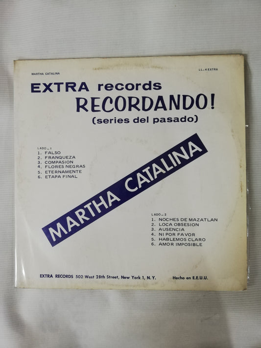 LP MARTHA CATALINA - RECORDANDO!