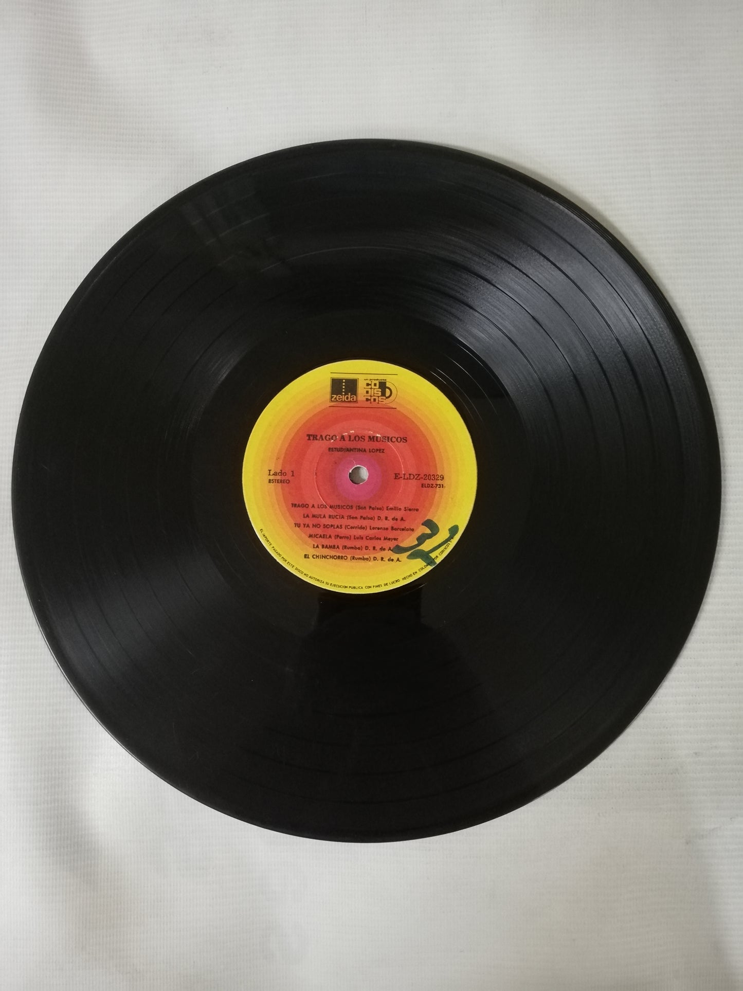 LP ESTUDIANTINA LOPEZ - TRAGO A LOS MÚSICOS