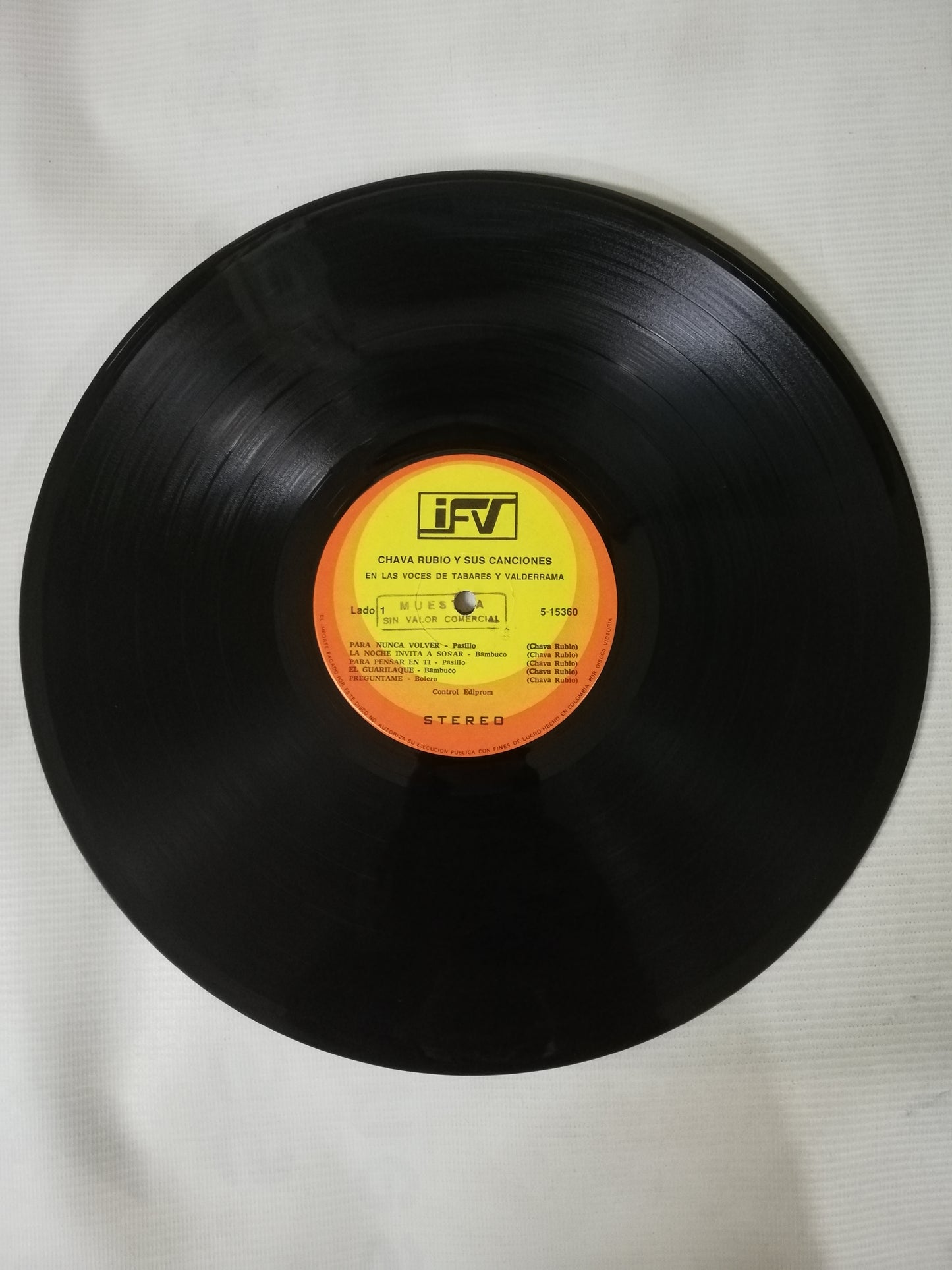 LP CHAVA RUBIO Y SUS CANCIONES - EN LAS VOCES DE TABARES Y VALDERRAMA