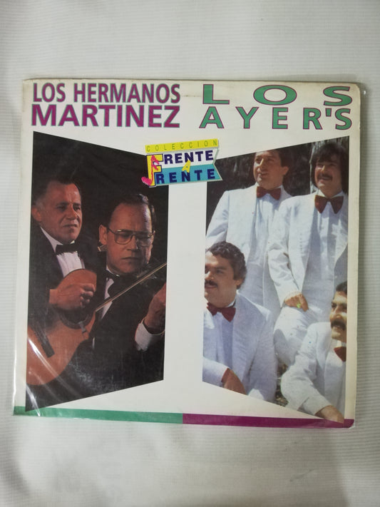 LP LOS HERMANOS MARTINEZ / LOS AYER´S - COLECCIÓN FRENTE A FRENTE