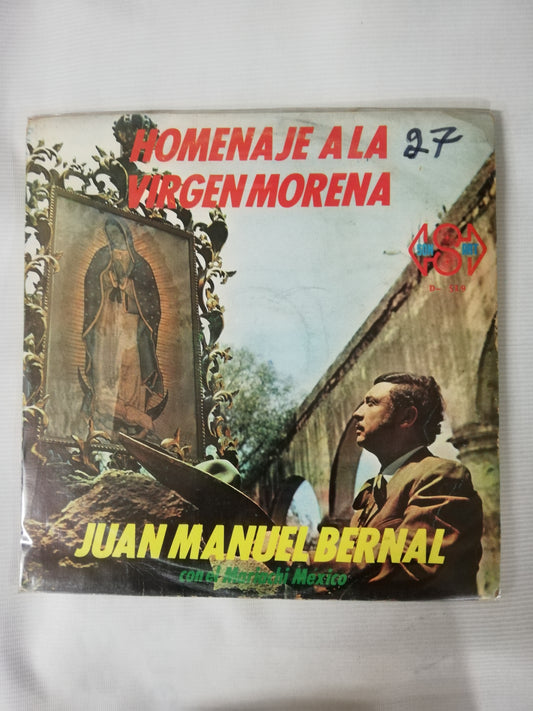 LP JUAN MANUEL BERNAL CON EL MARIACHI MEXICO - HOMENAJE A LA VIRGEN MORENA